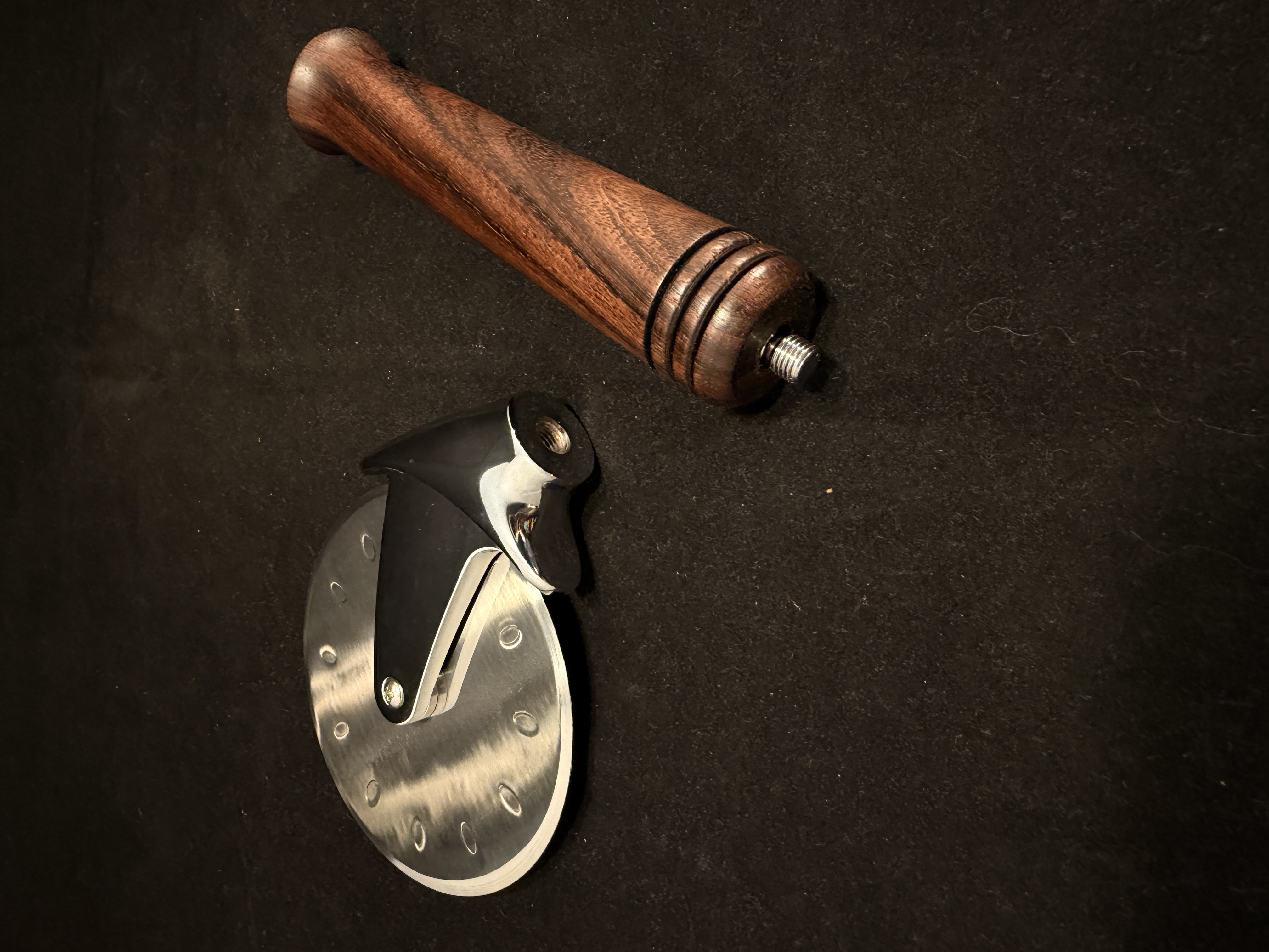 East Indian Rosewood Pizza Cutter