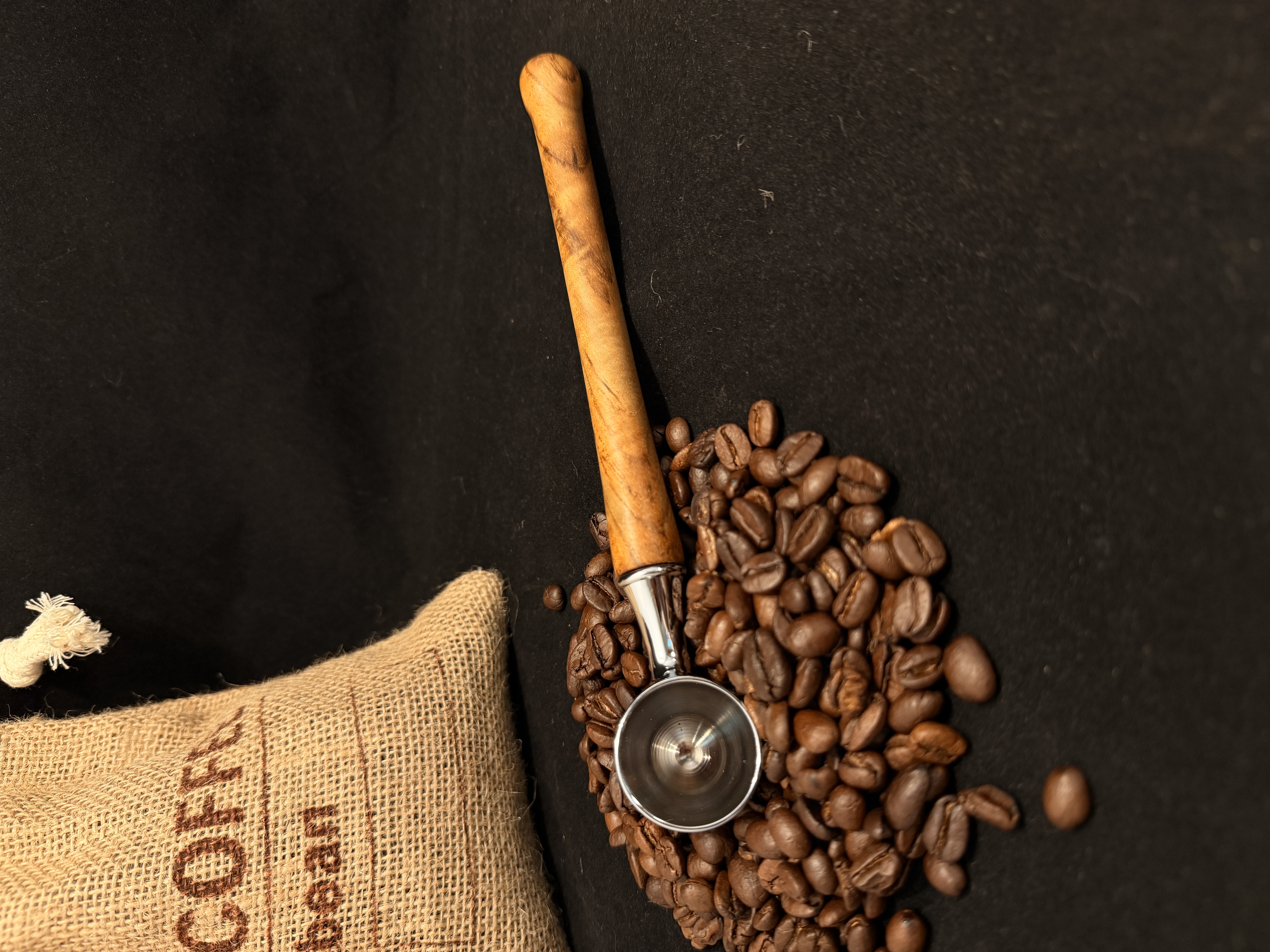 Stunning Figured Teak Coffee Scoop