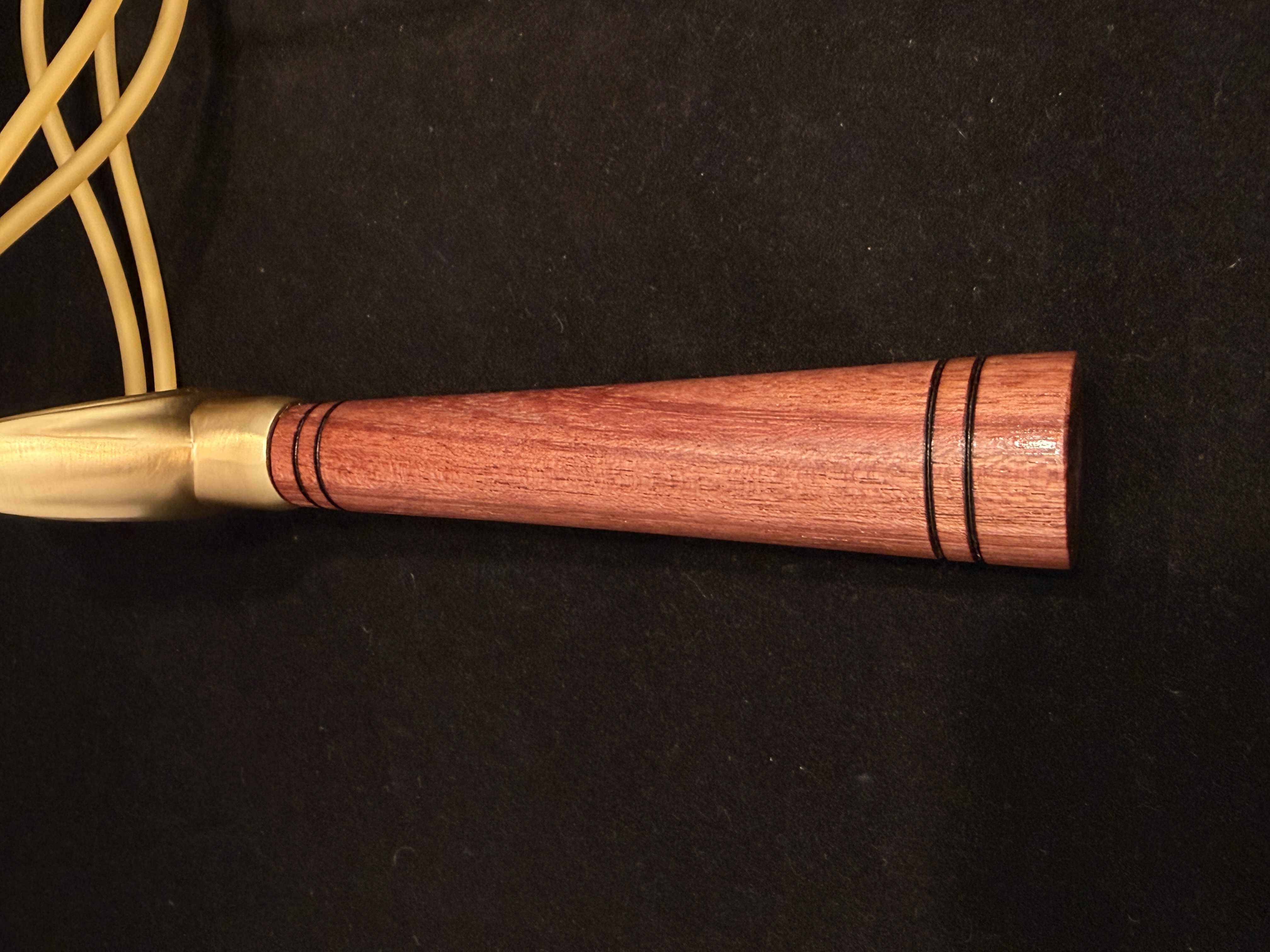 Purpleheart and Brass Slingshot