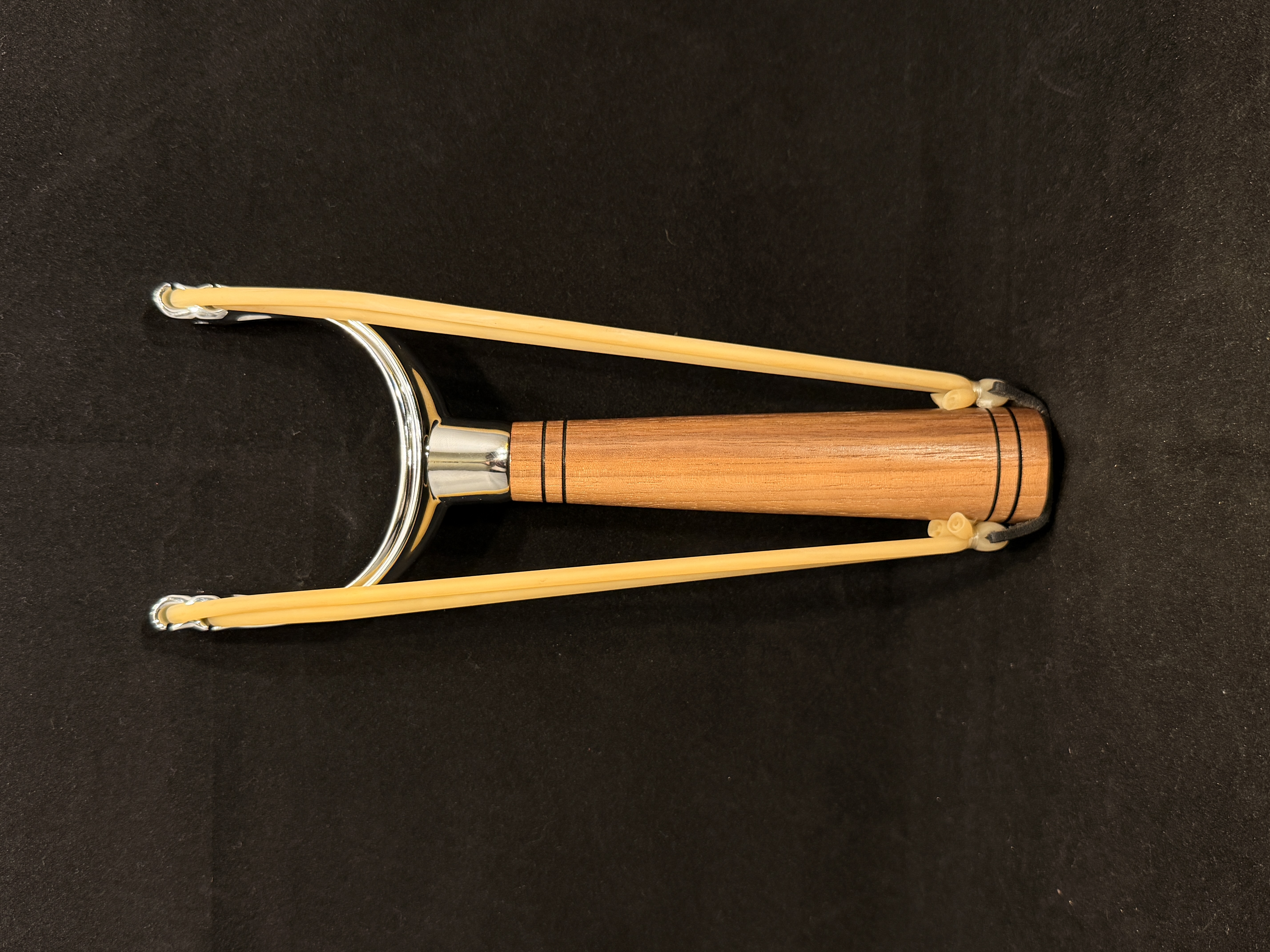 Black Walnut and Chrome Slingshot