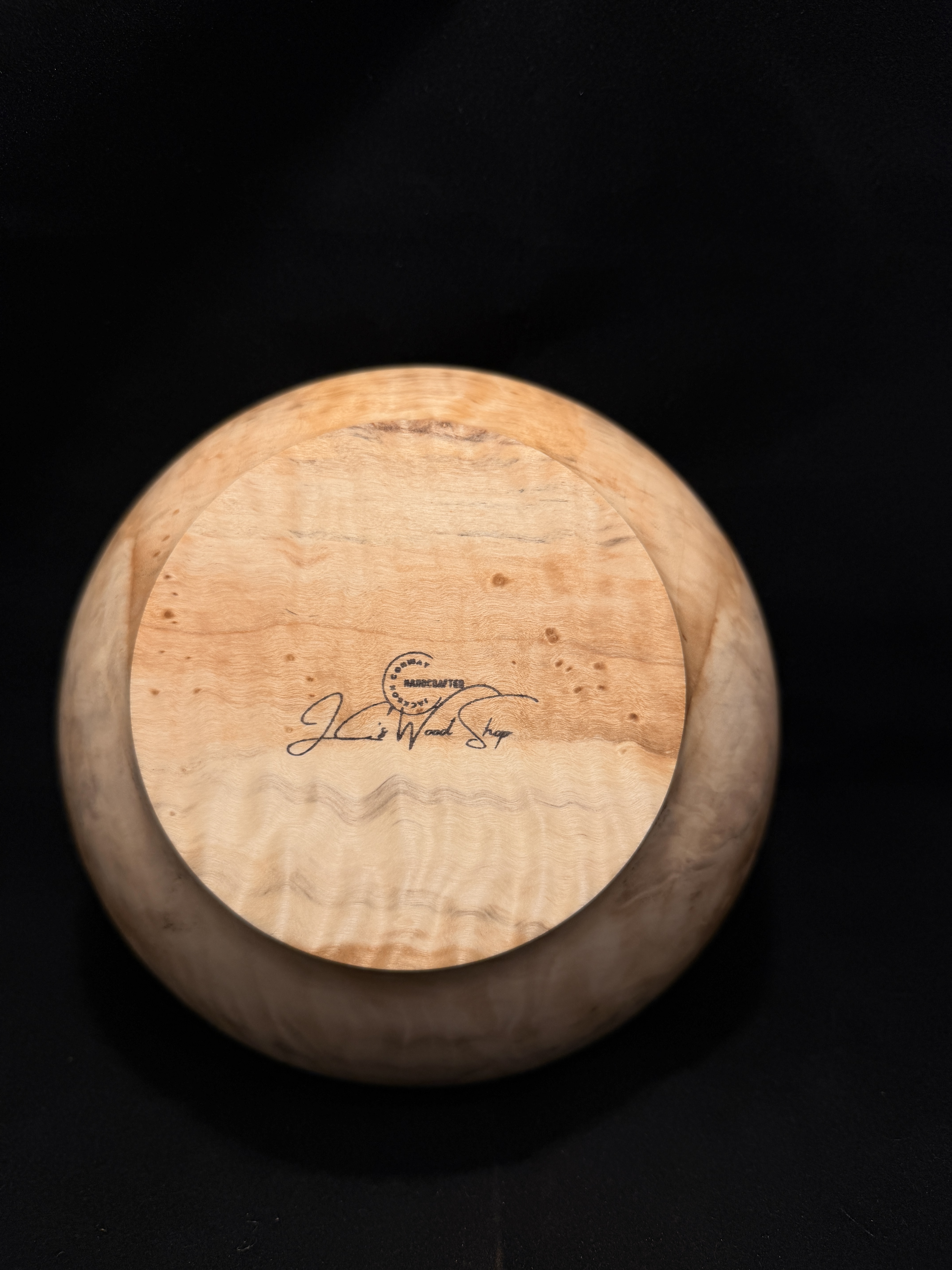 Highly Figured Poplar Snack Bowl