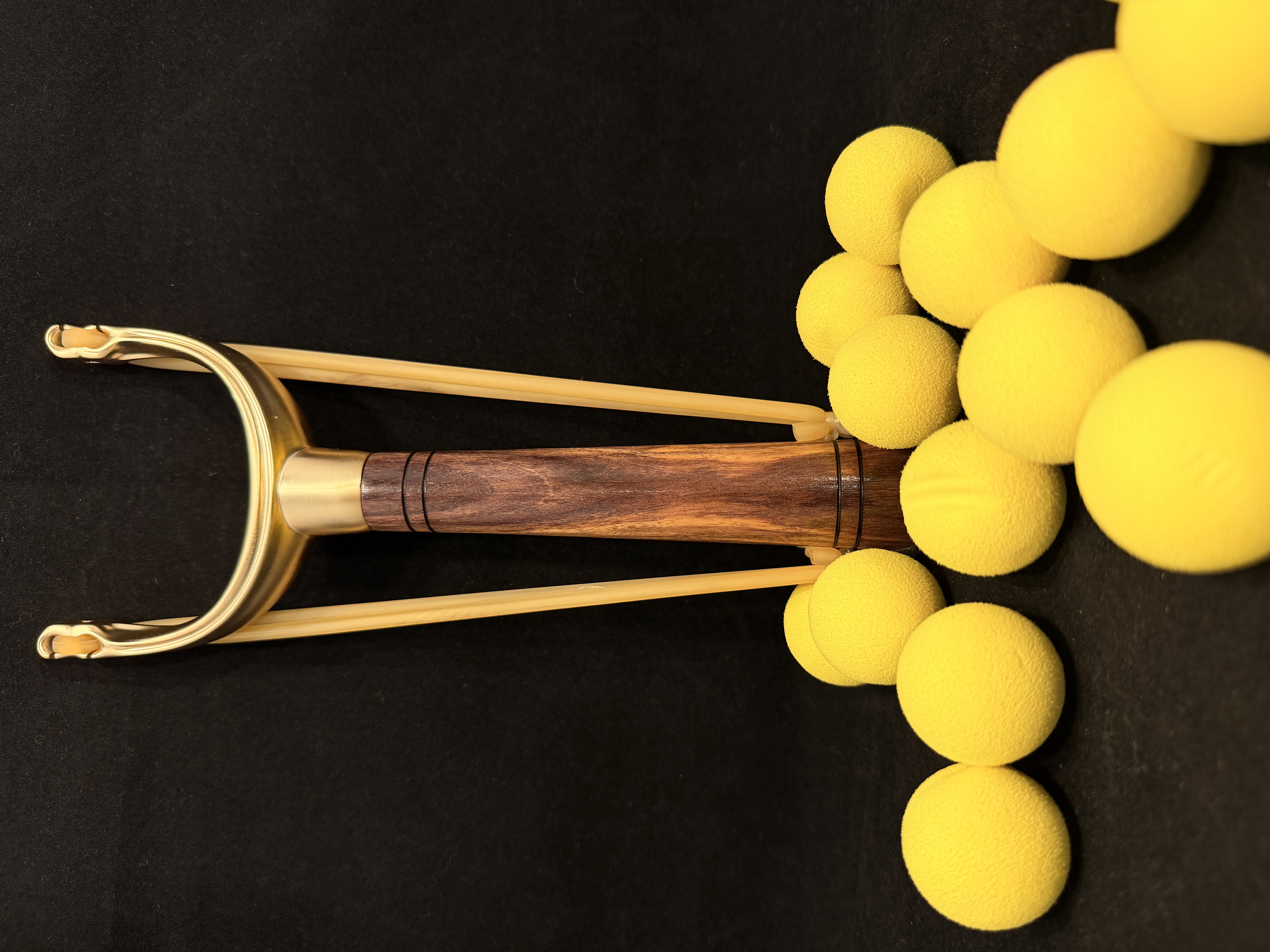 Patagonian Rosewood and Brass Slingshot