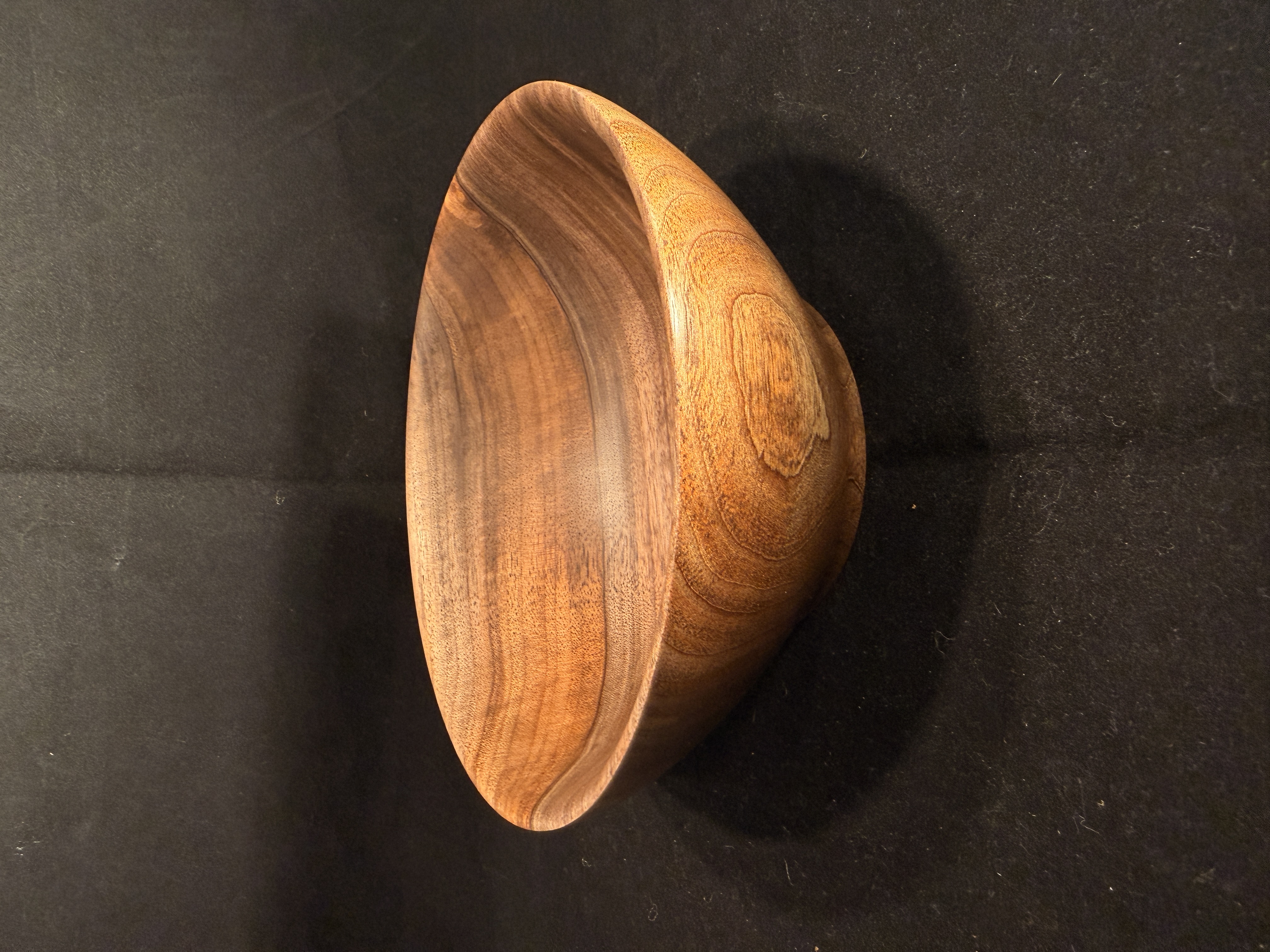 Large Black Walnut Serving Bowl