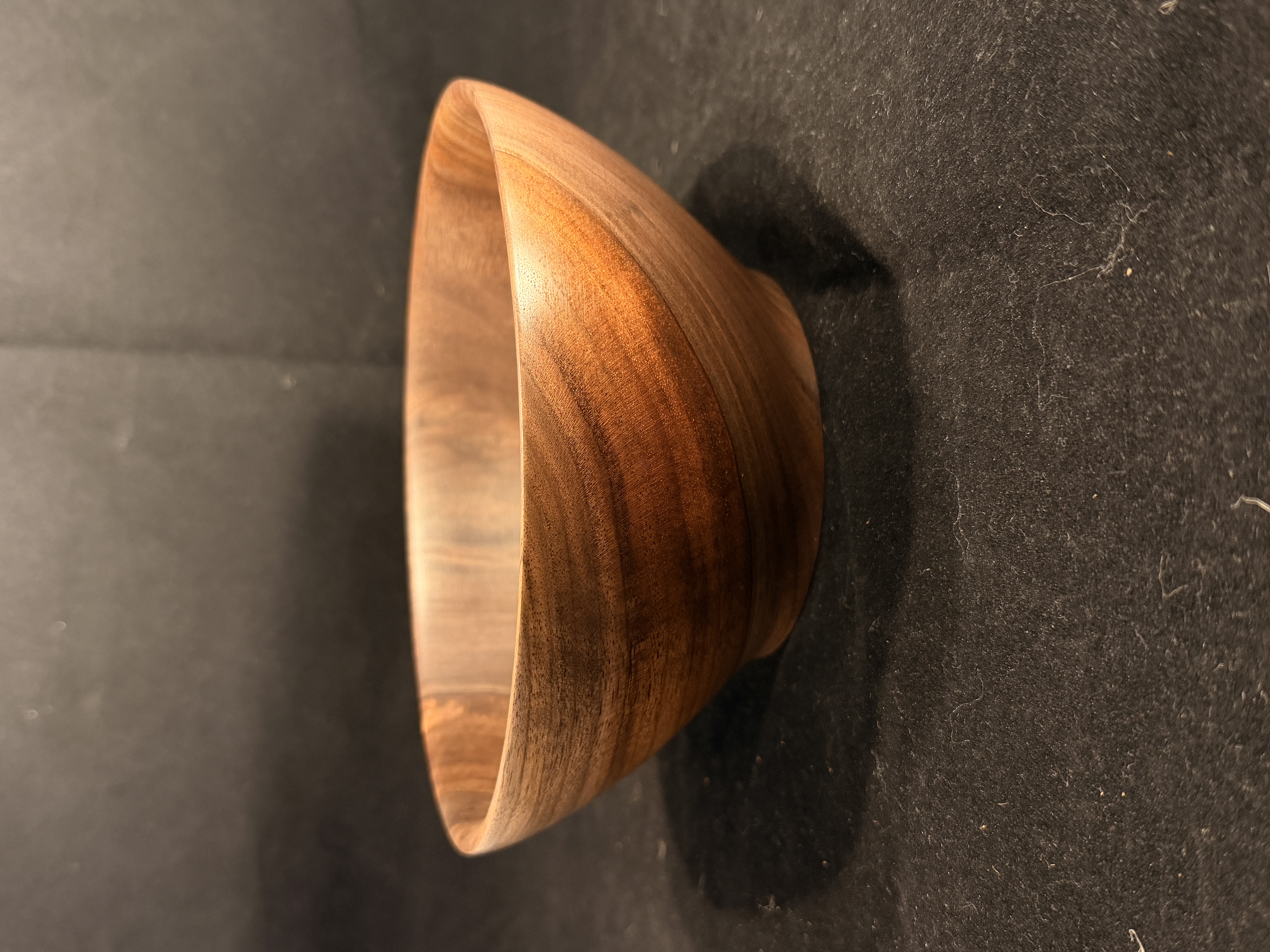Large Black Walnut Serving Bowl