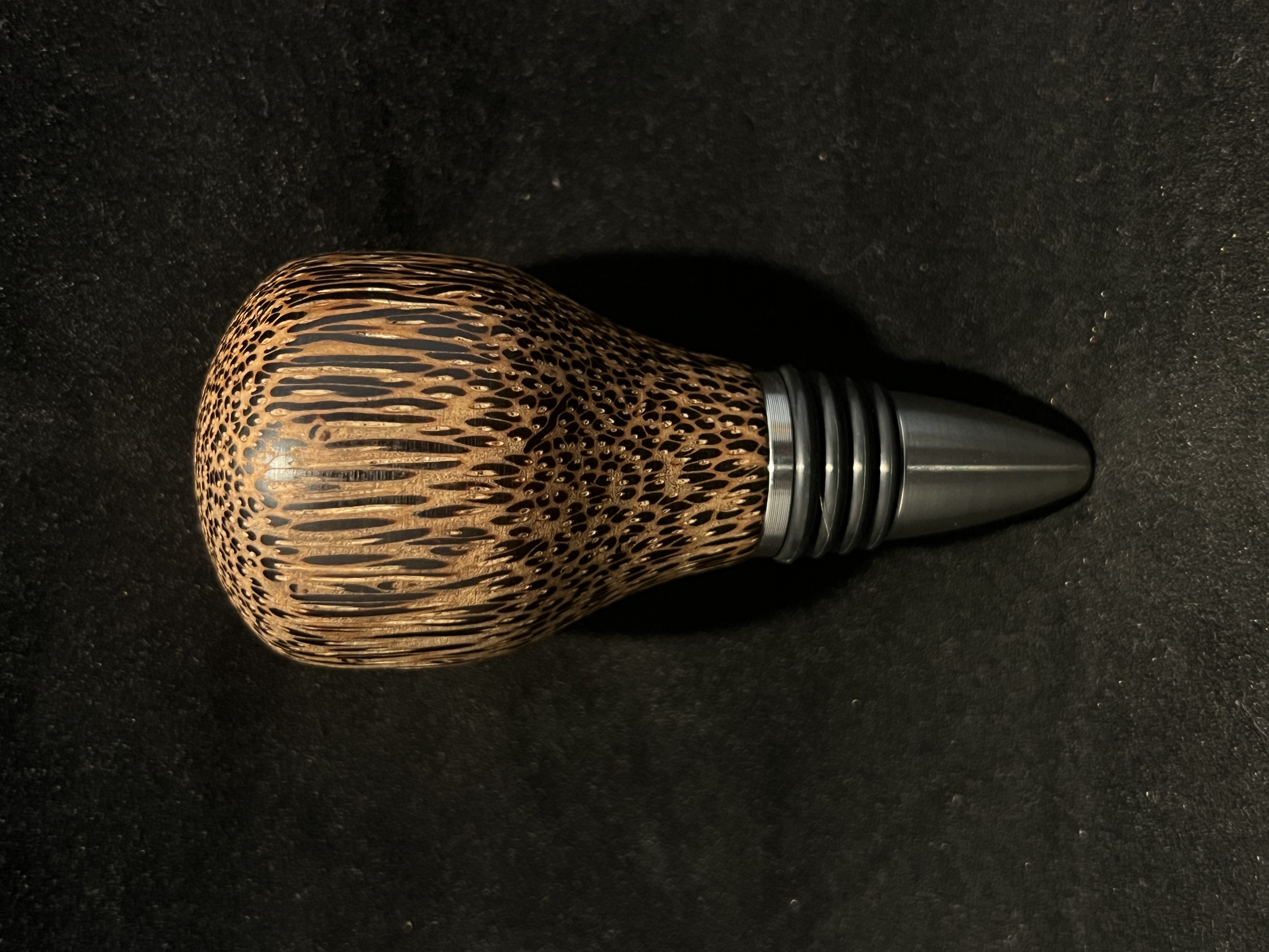 Black Palm Bottle Stopper