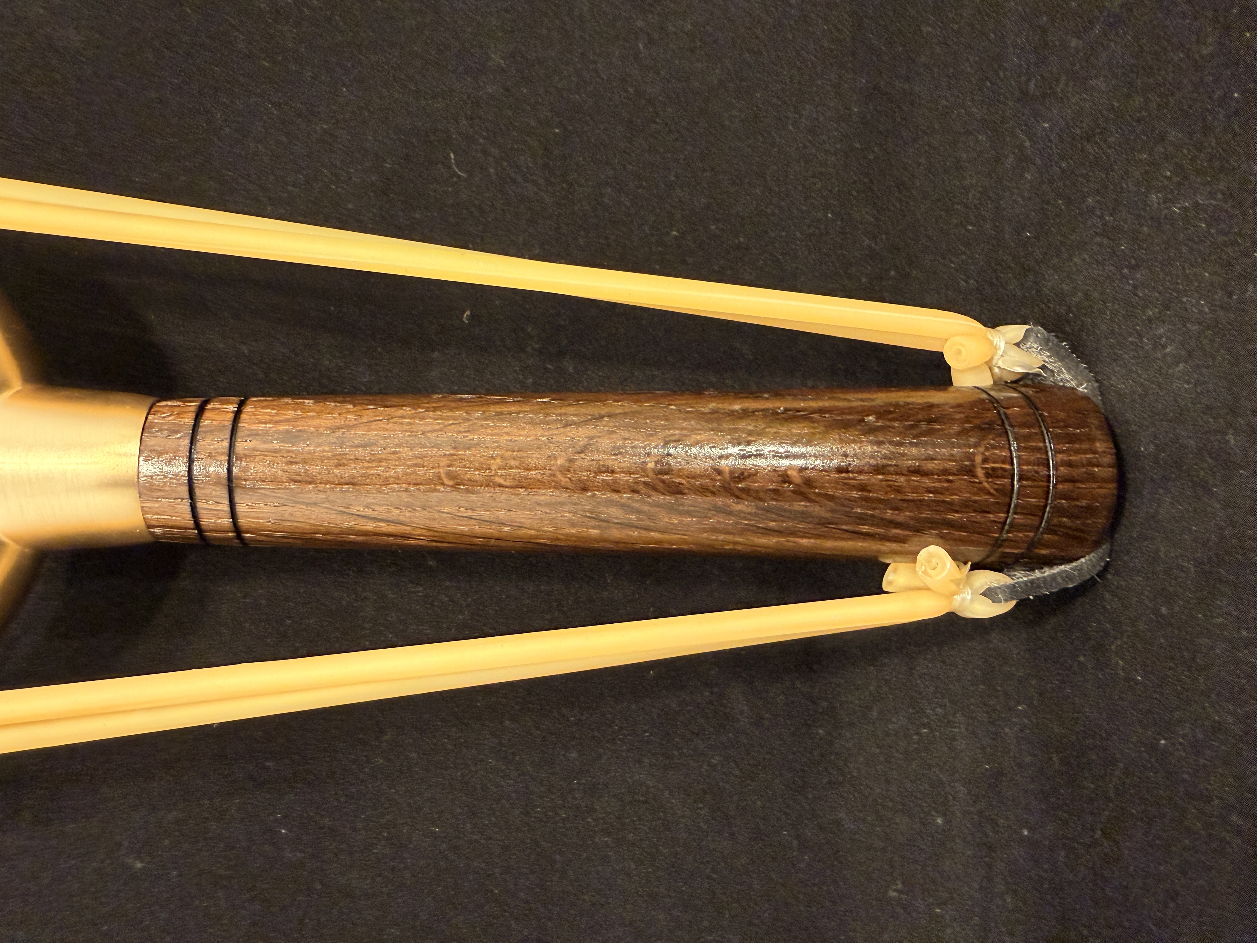 Quarter Sawn Black Walnut and Brass Slingshot