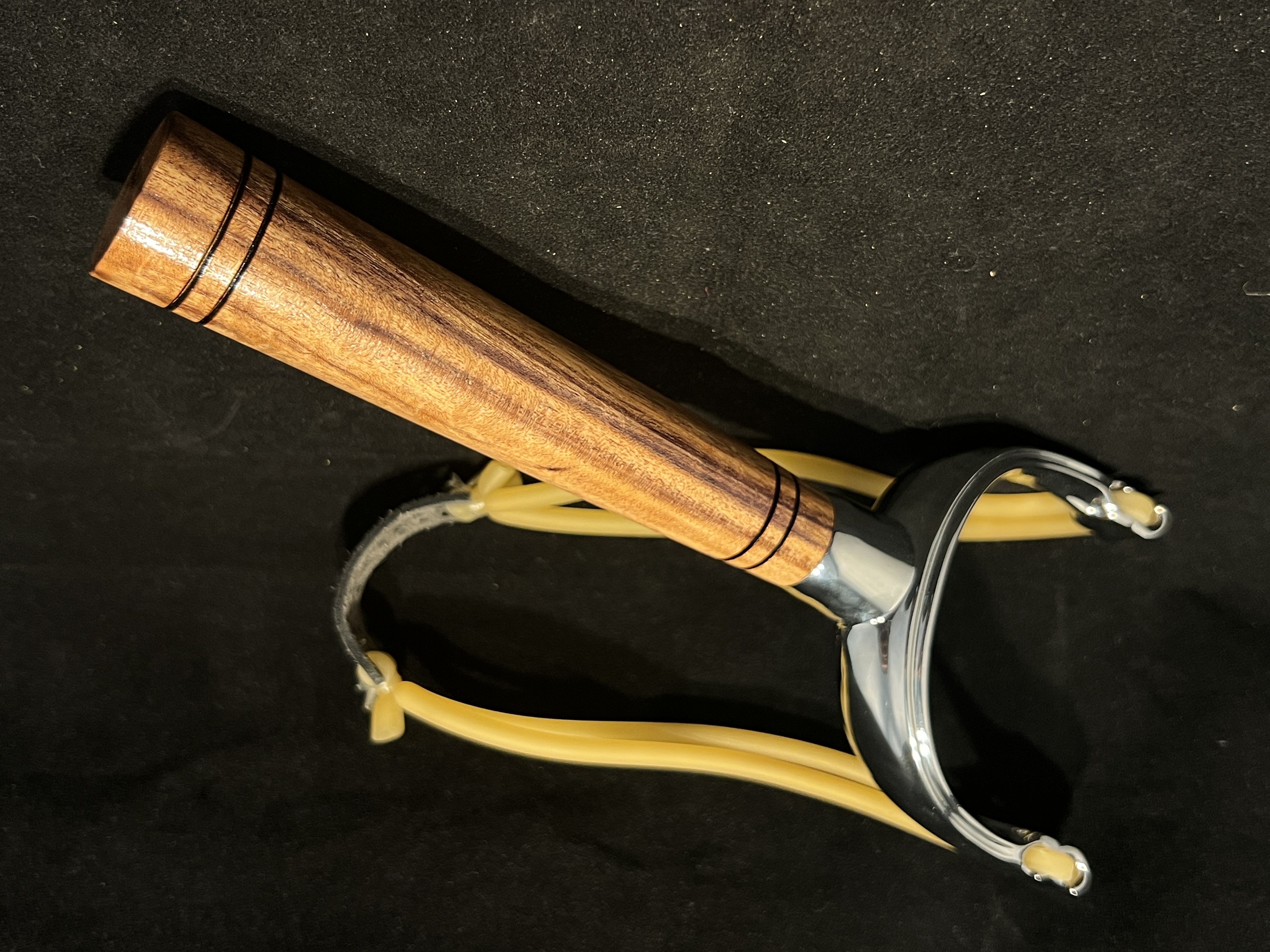Patagonian Rosewood and Chrome Slingshot