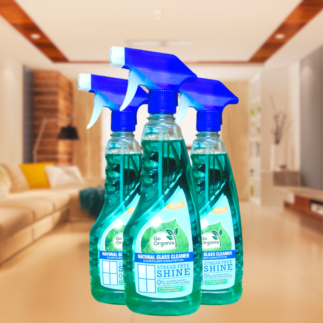 Natural Glass Cleaner 500 ml, Natural Glass and Surface Cleaner Liquid Spray