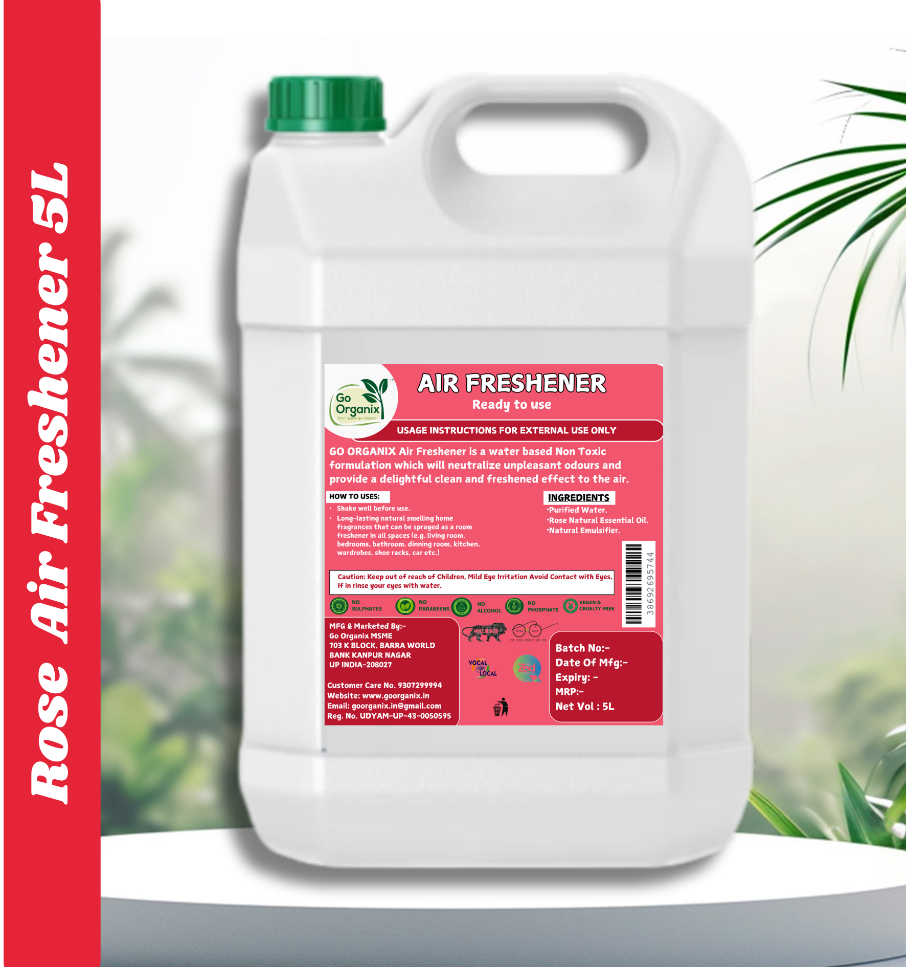 Natural Air Freshener 5L Pack