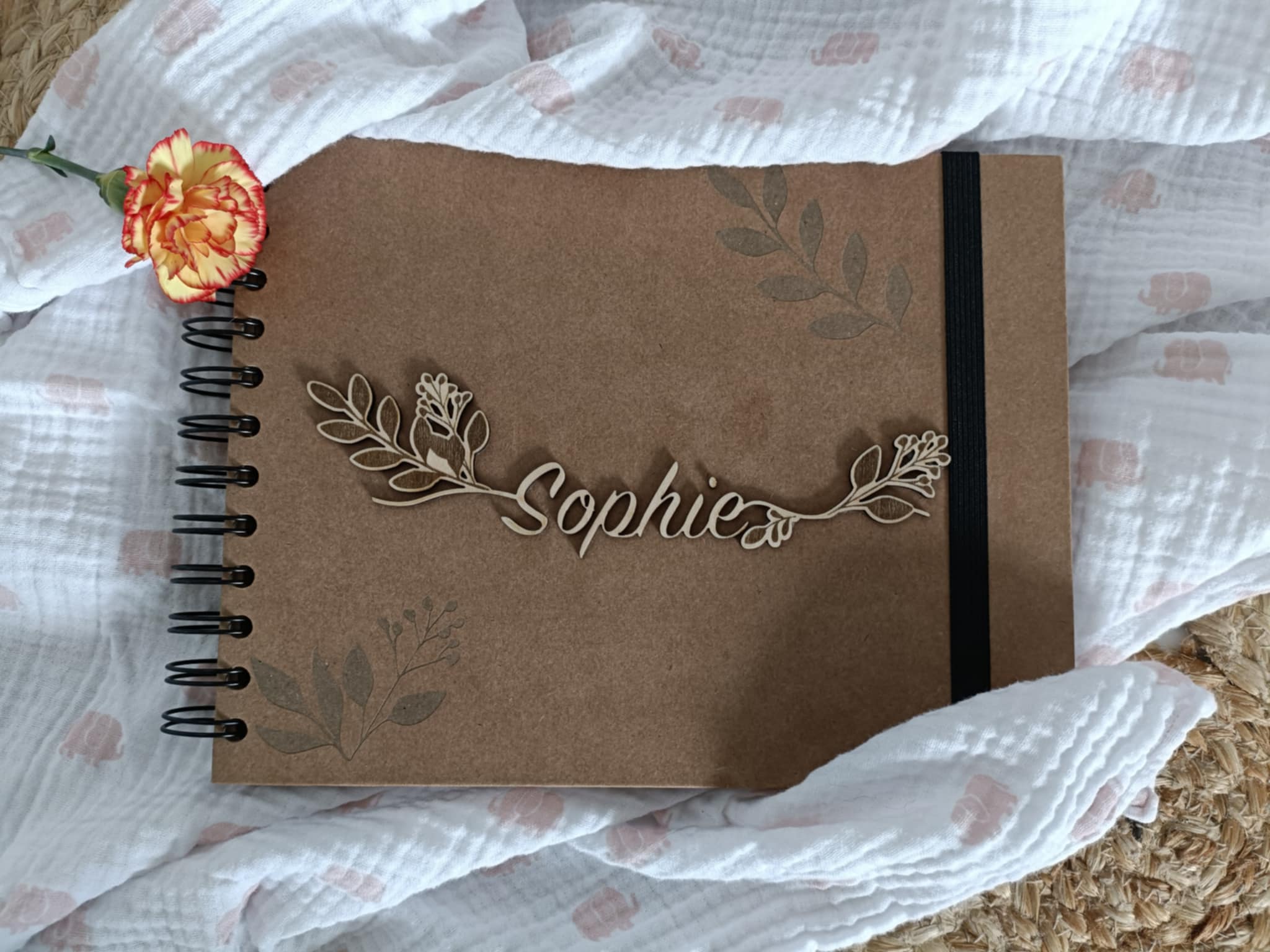 Album Photo Personnalisable en Bois