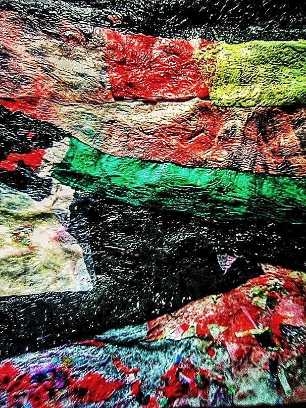 Recycled plastic collage photo stock,Collage art recycled,Strips mix color,Collage art photo stock,Environmentalist abstract,Recycled abstract texture,Eco friendly collage.