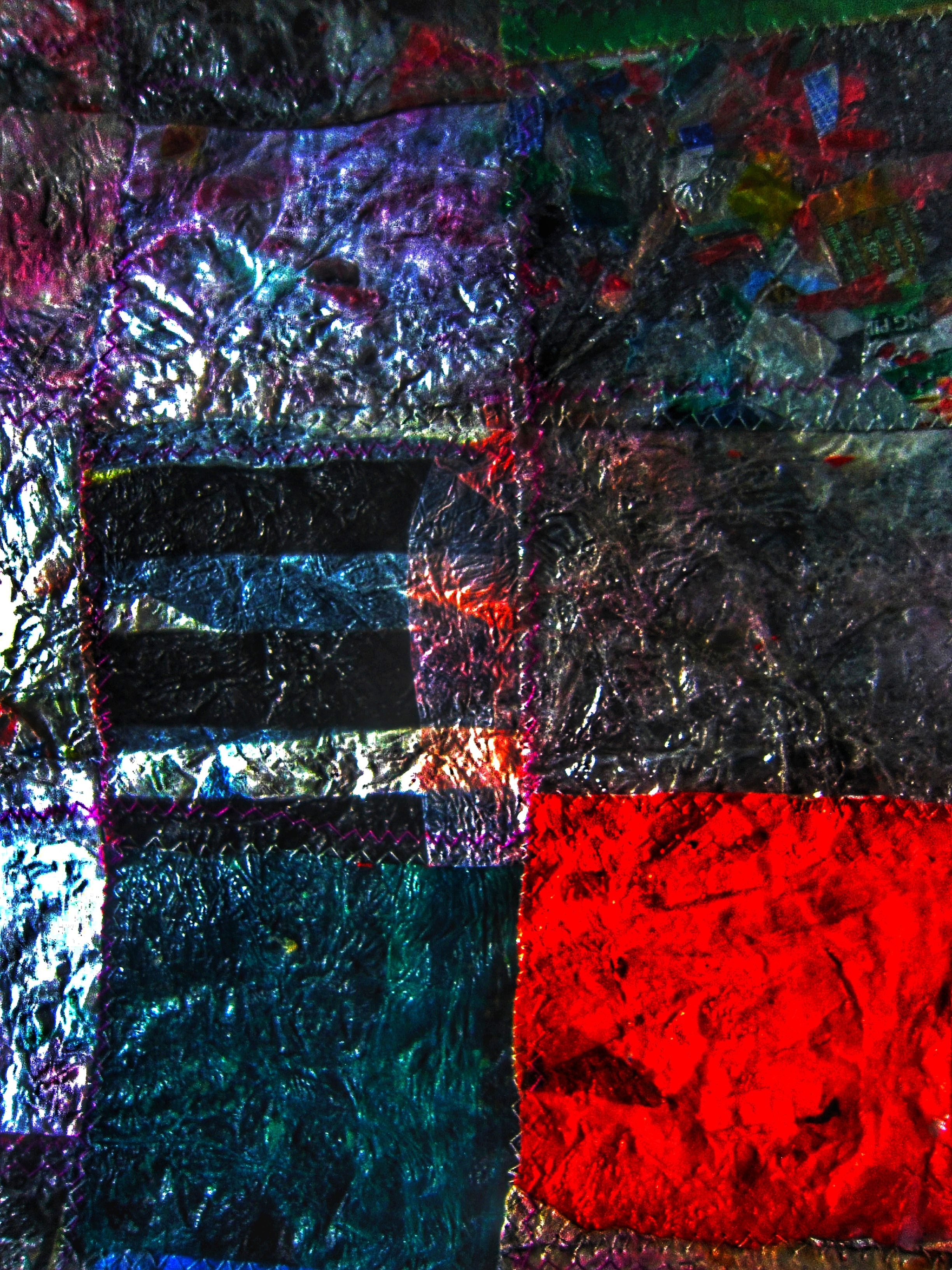 Recycle plastic metallic photo stock,Metallic wallpaper,Metallic dark background,Metallic patchwork,Metallic mix color
