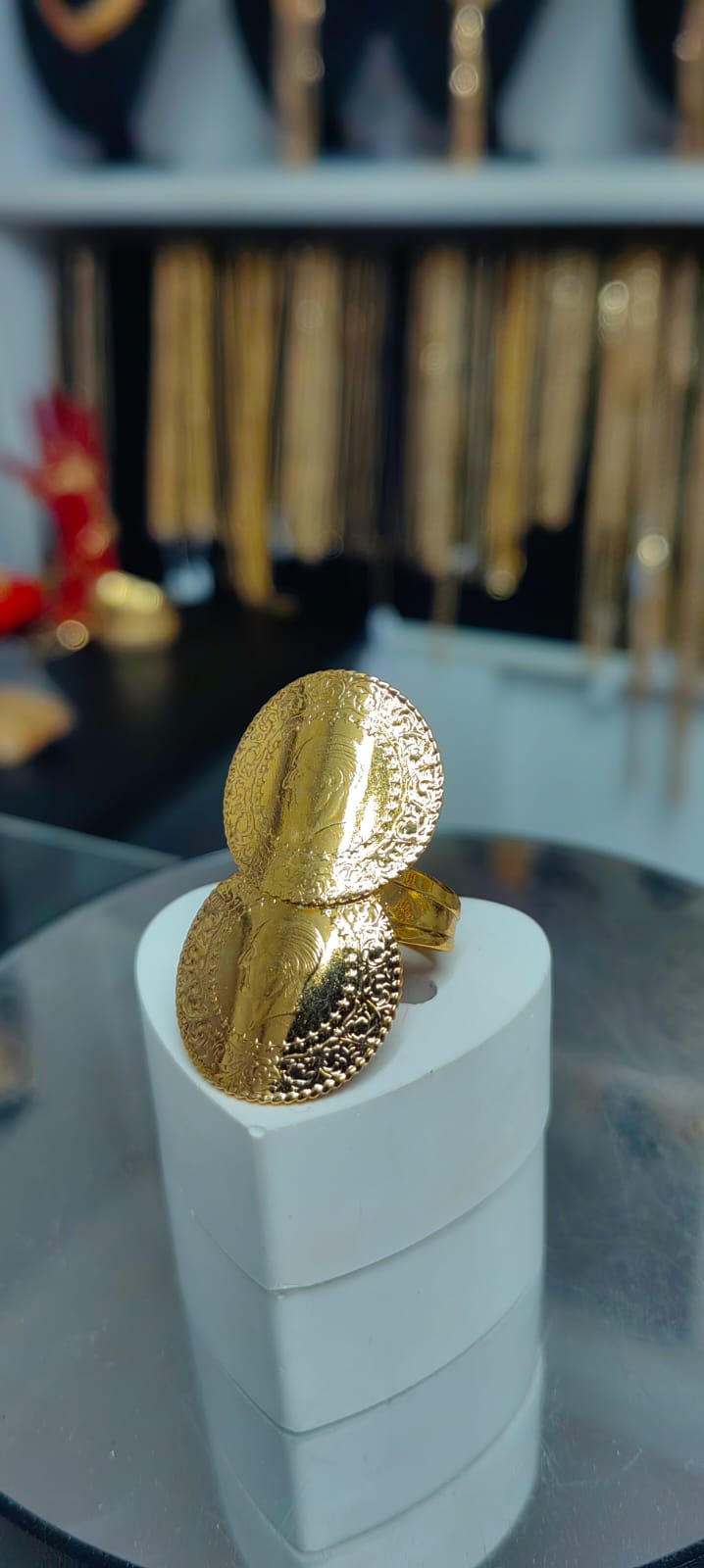 İkili Yarım Altınlı Yüzük -YAYL0025