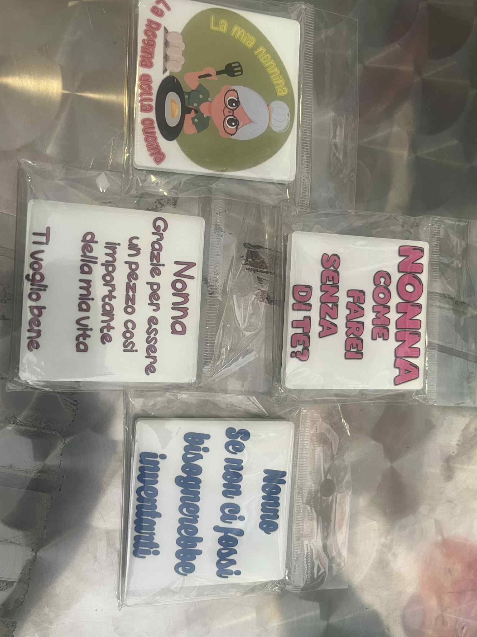 Fridge magnets with Italian grandma quotes