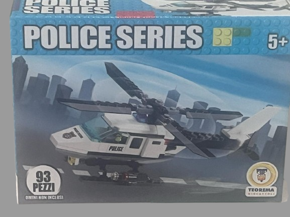 Police Helicopter Building Set