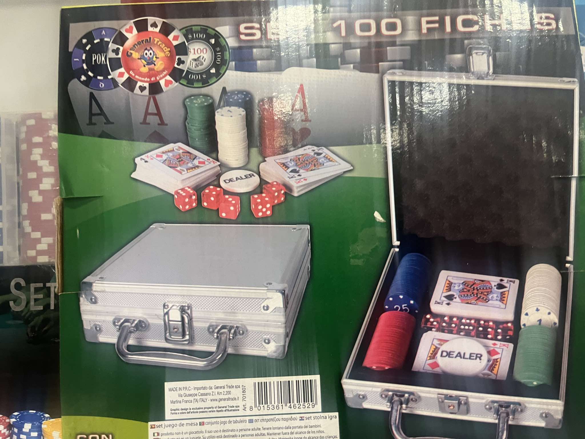 Poker Set with 100 Chips
