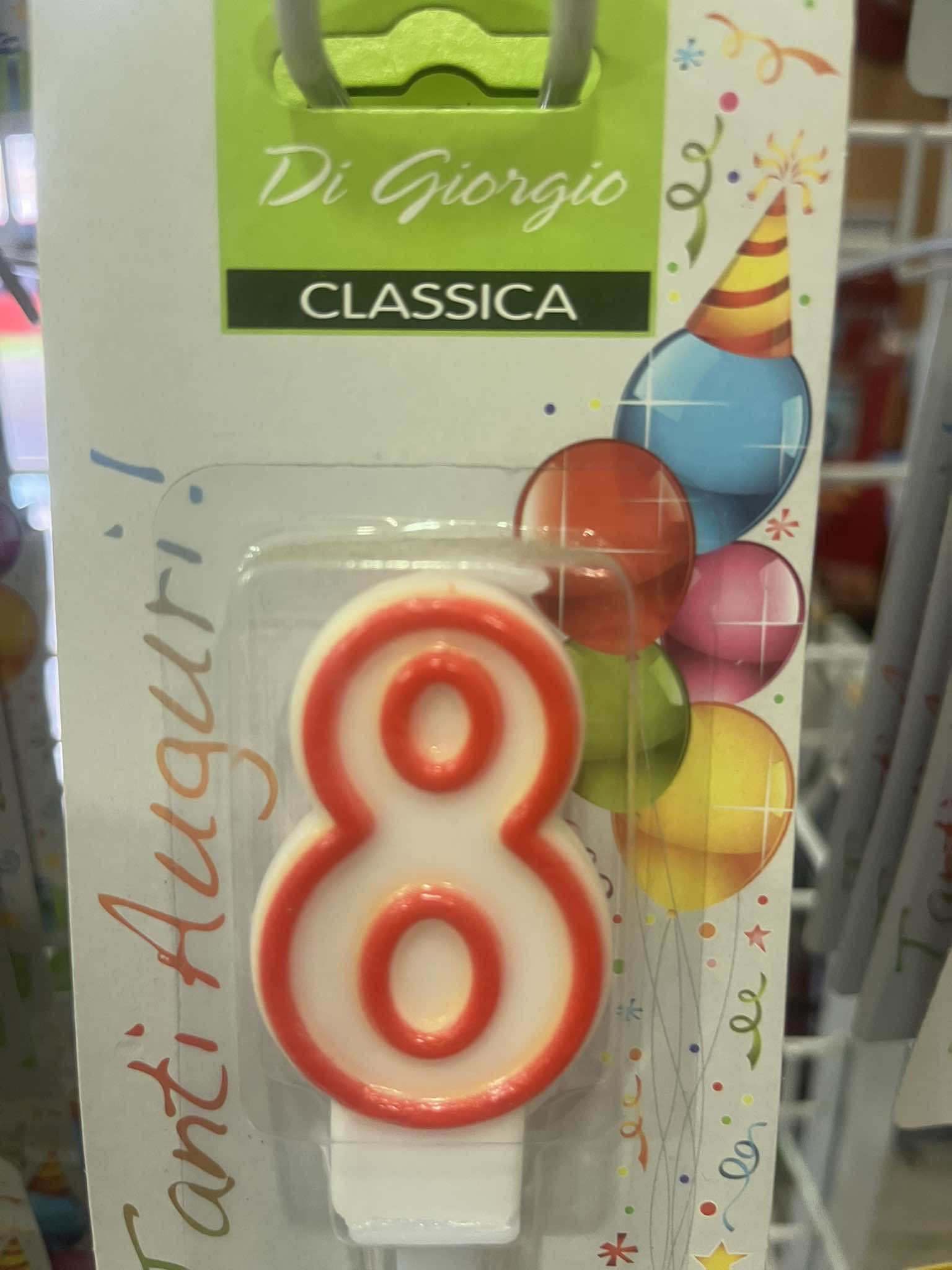 Birthday Candle - Number 8