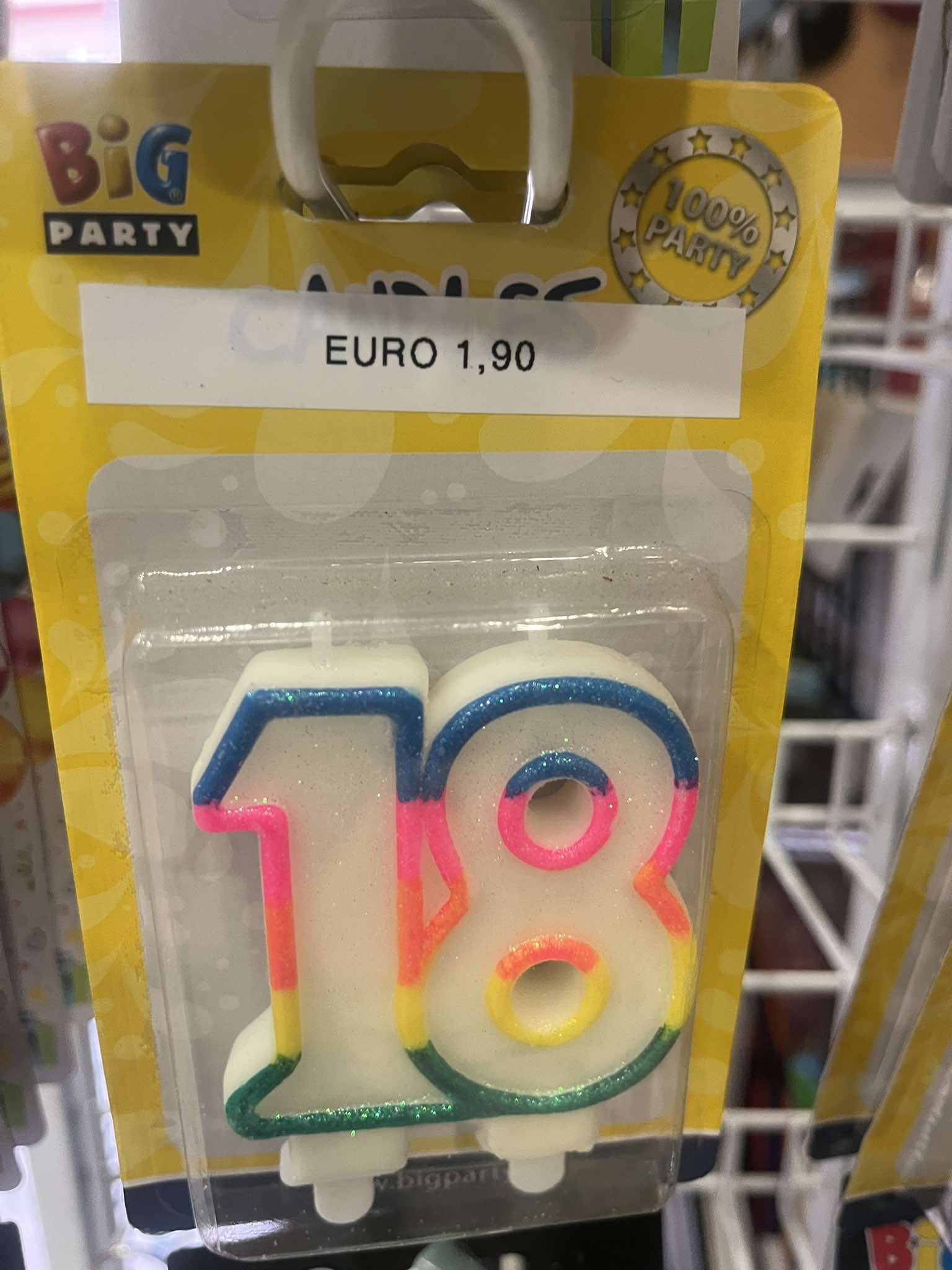 Birthday Candle Number 18