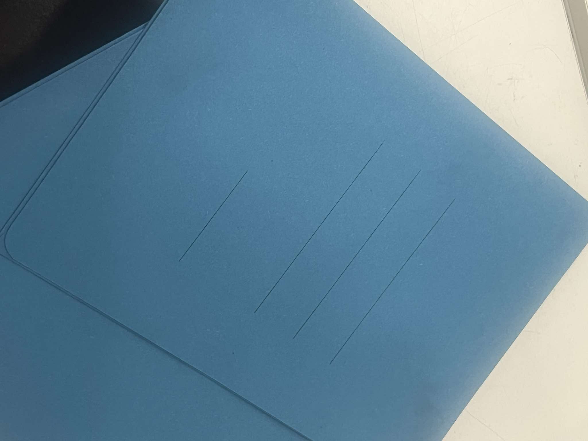 Blue Plastic Folder