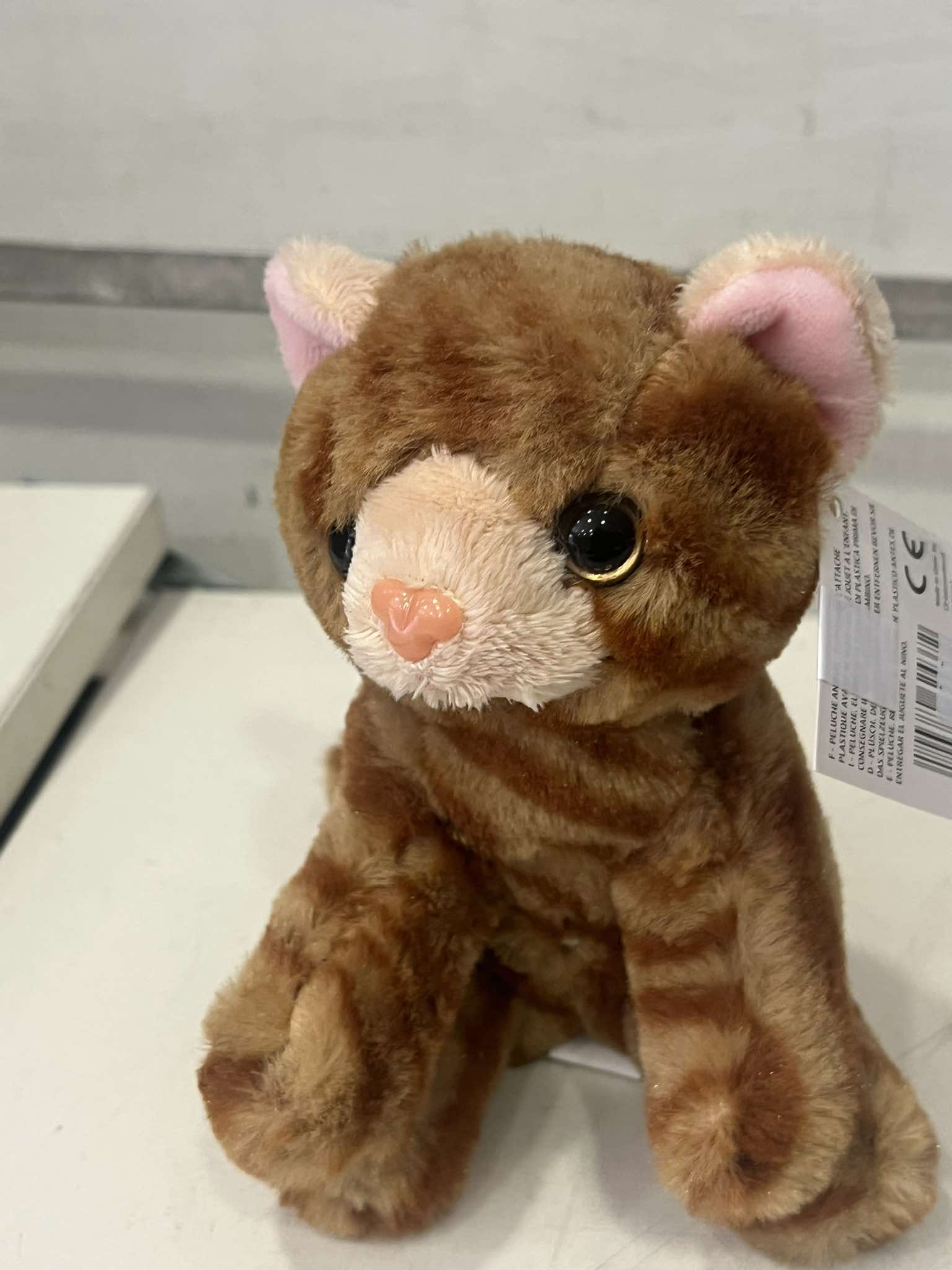 Stuffed Brown Cat Toy