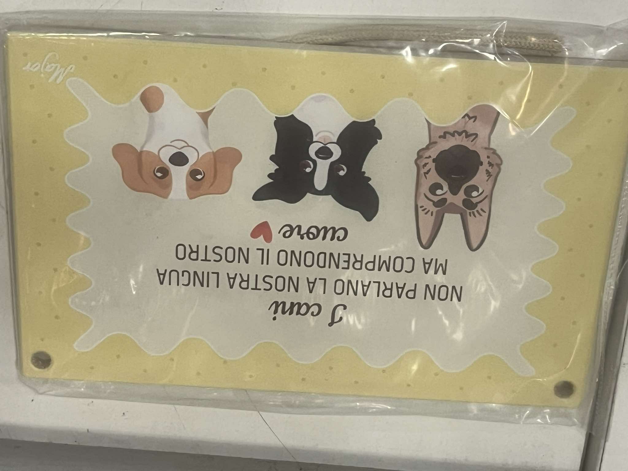 Dog-themed welcome mat