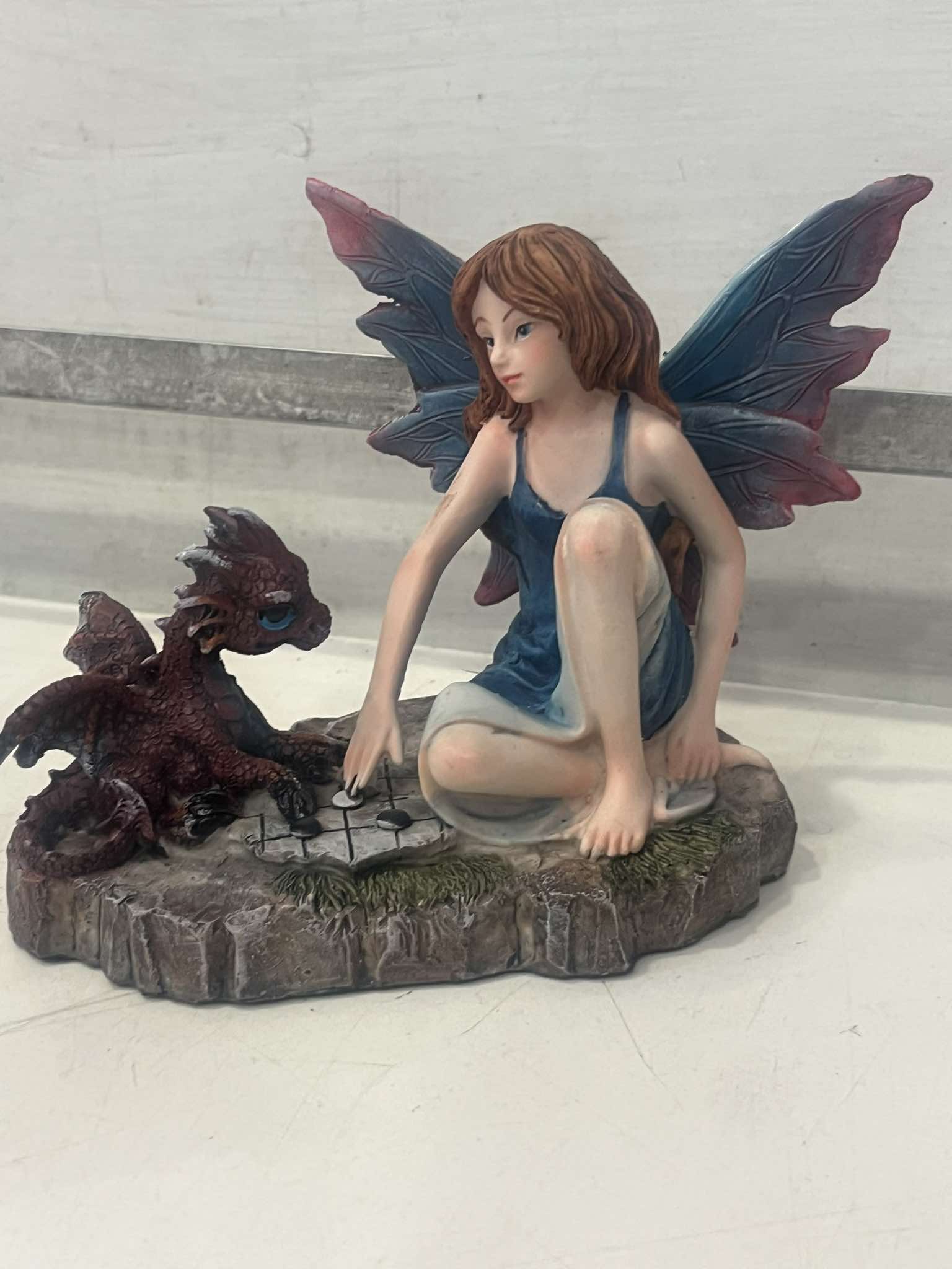 Fairy and Dragon Figurine