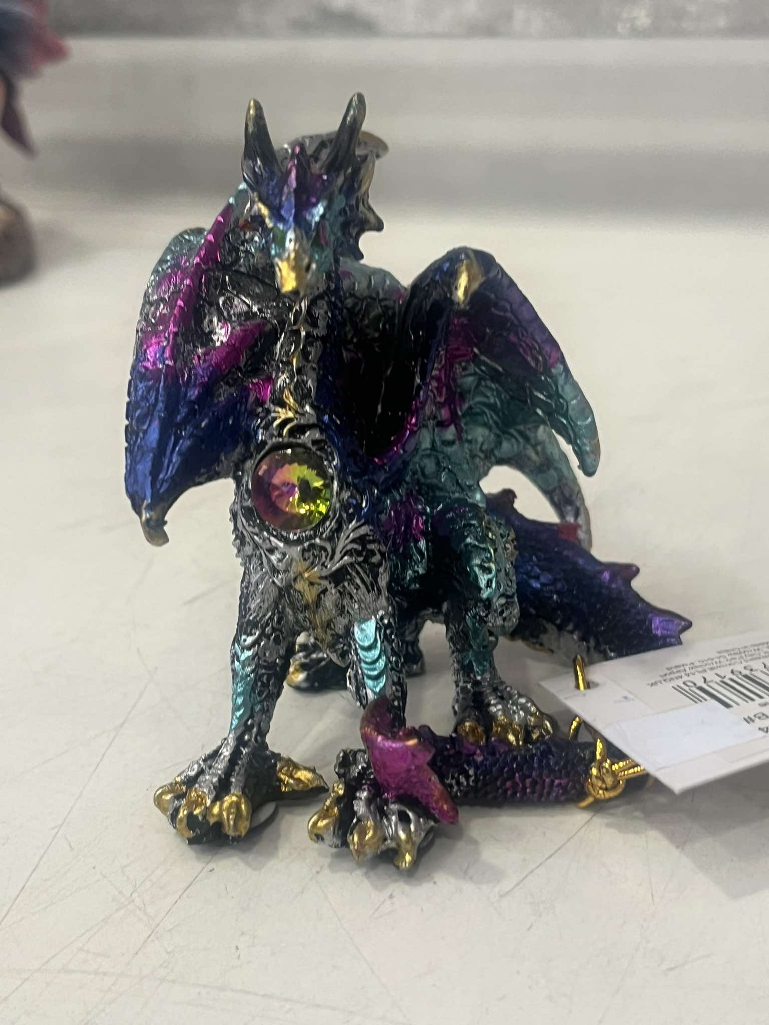 Metallic Dragon Figurine