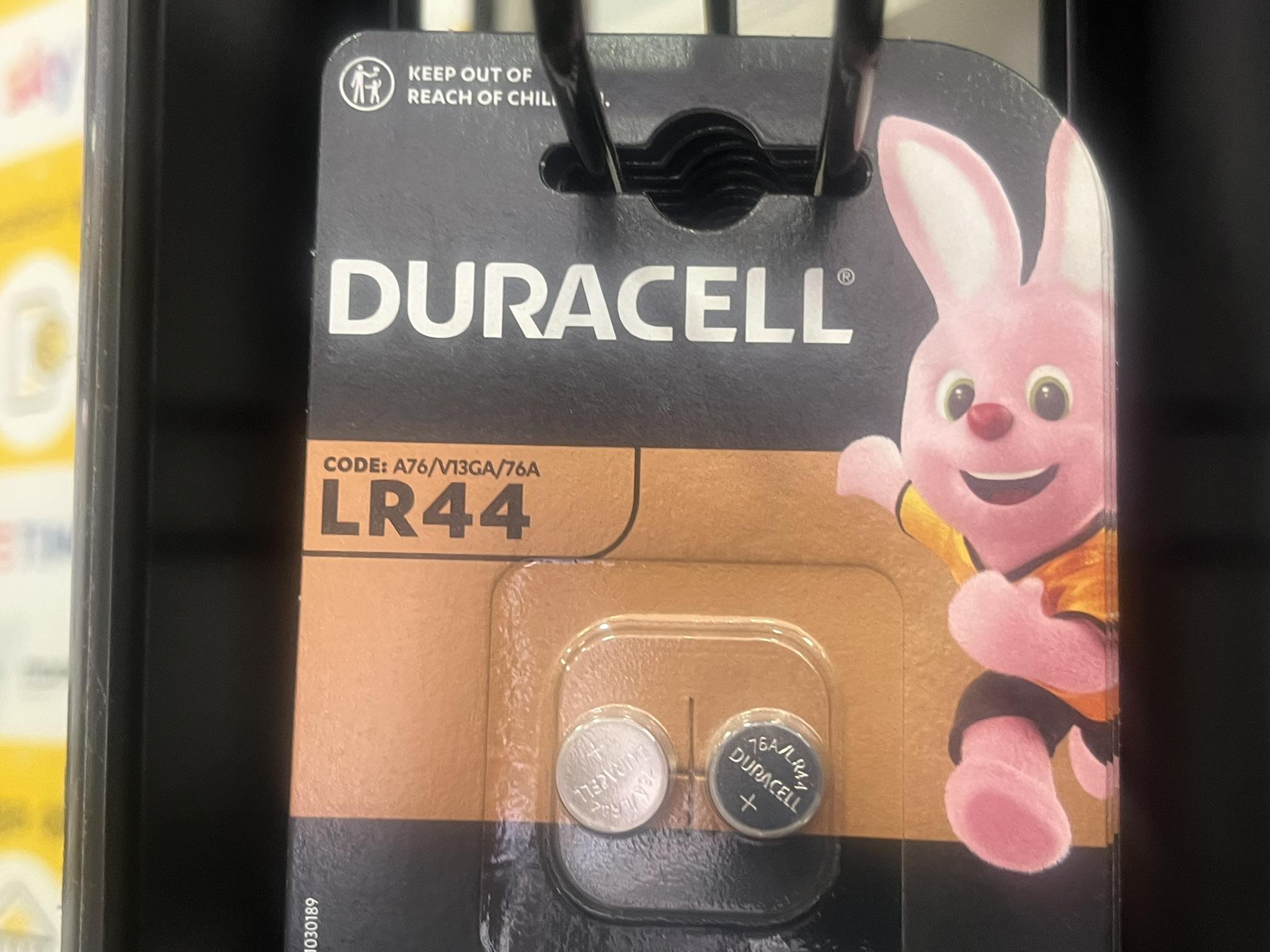 Duracell LR44 Button Cell Battery