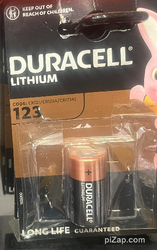 Duracell Lithium Battery 123