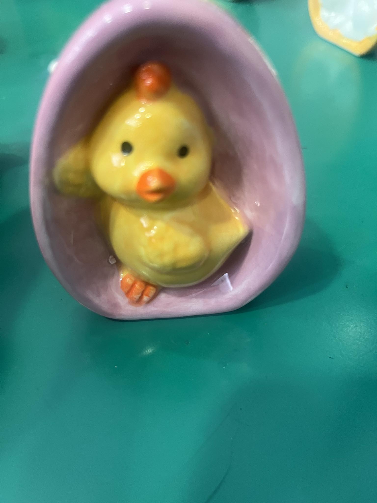 Ceramic Chick Figurine