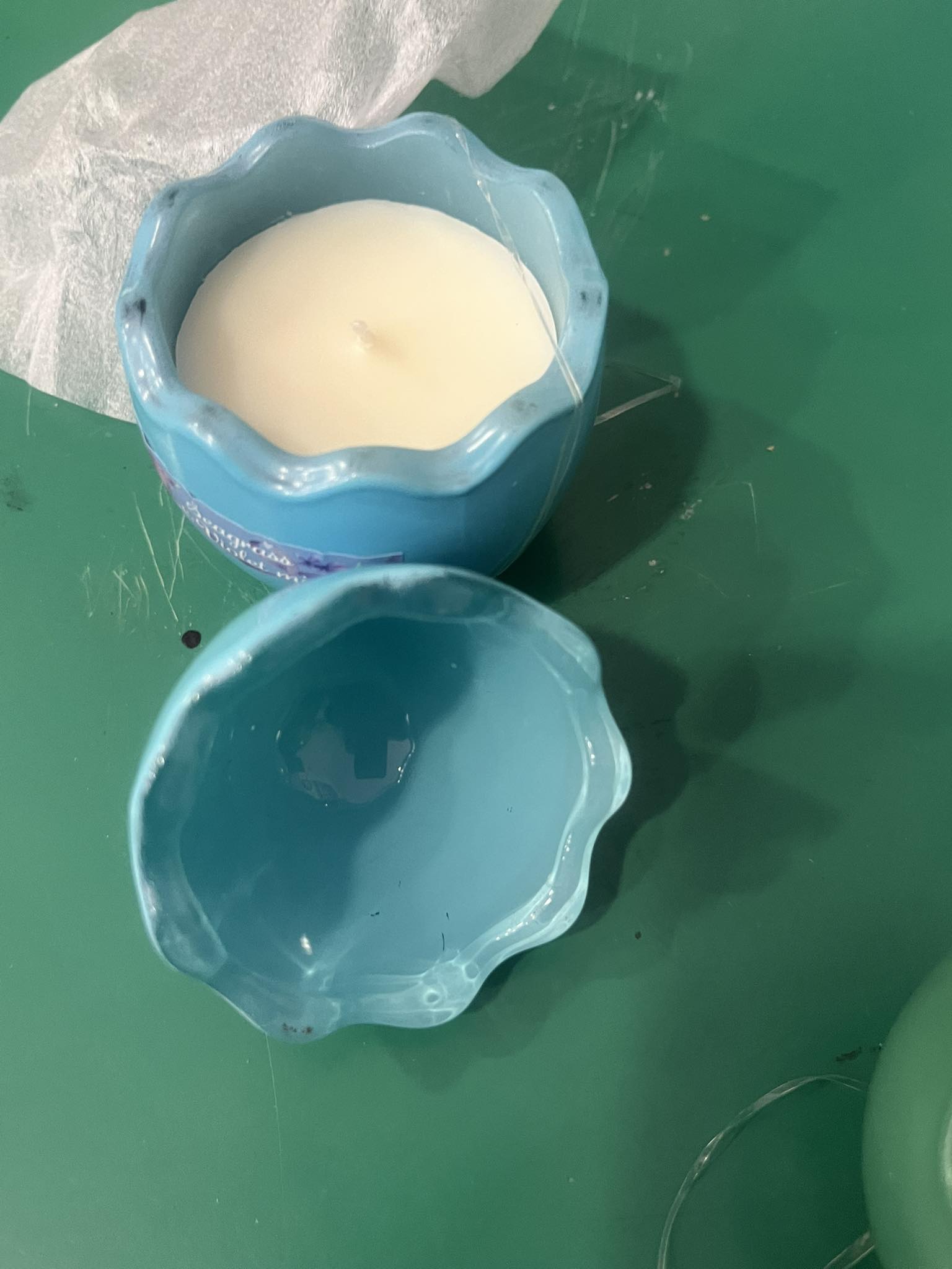 Ceramic Candle Holder with Candle