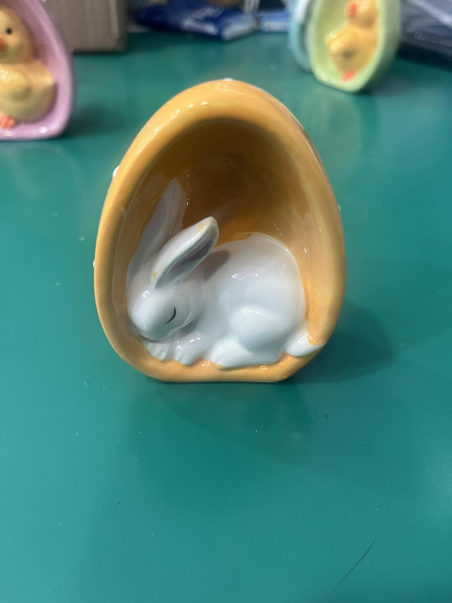 Ceramic Bunny Figurine