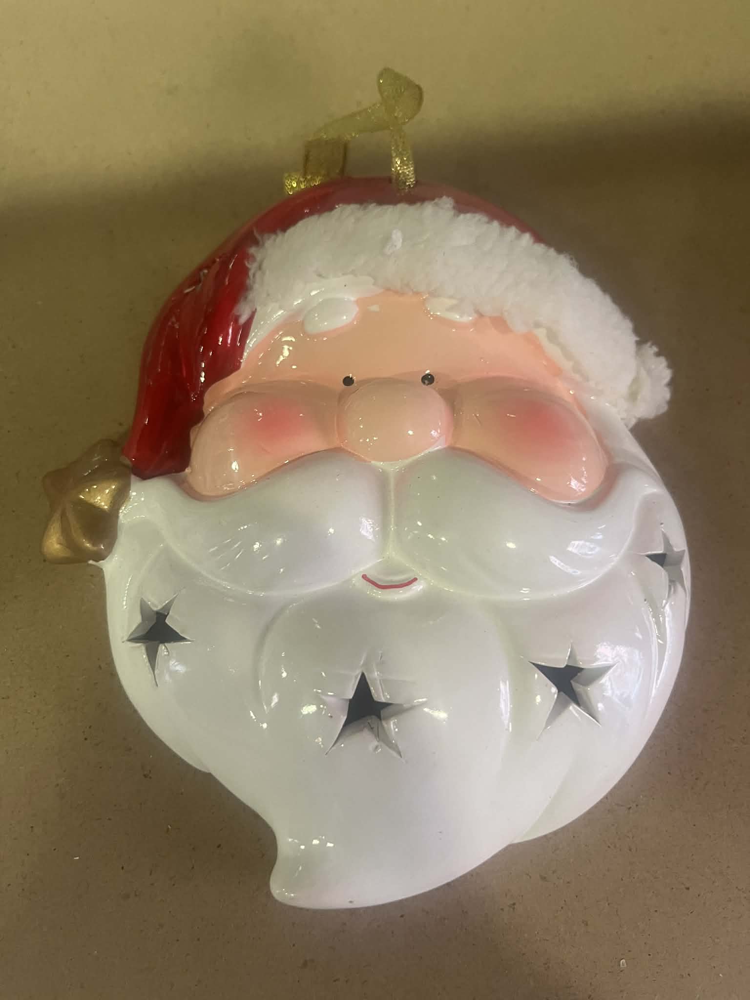 Ceramic Santa Claus Wall Hanging