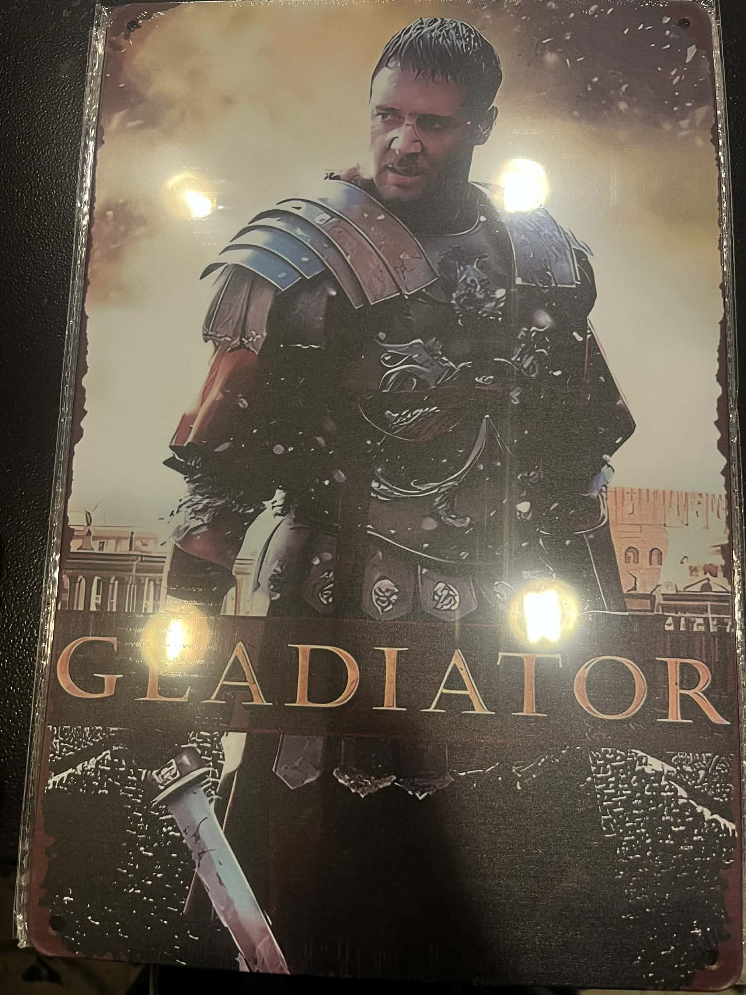 Gladiator Metal Poster placca