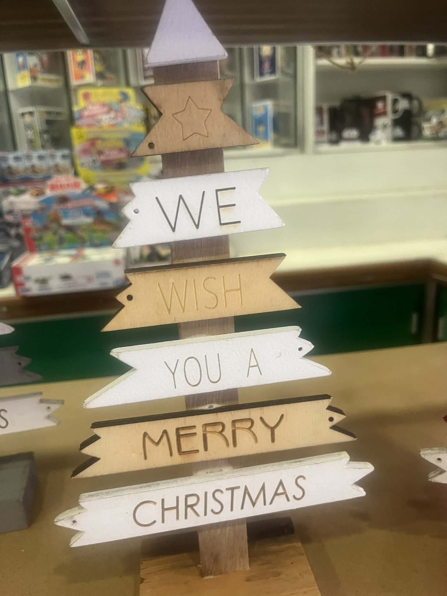 Wooden Christmas Tree Decoration