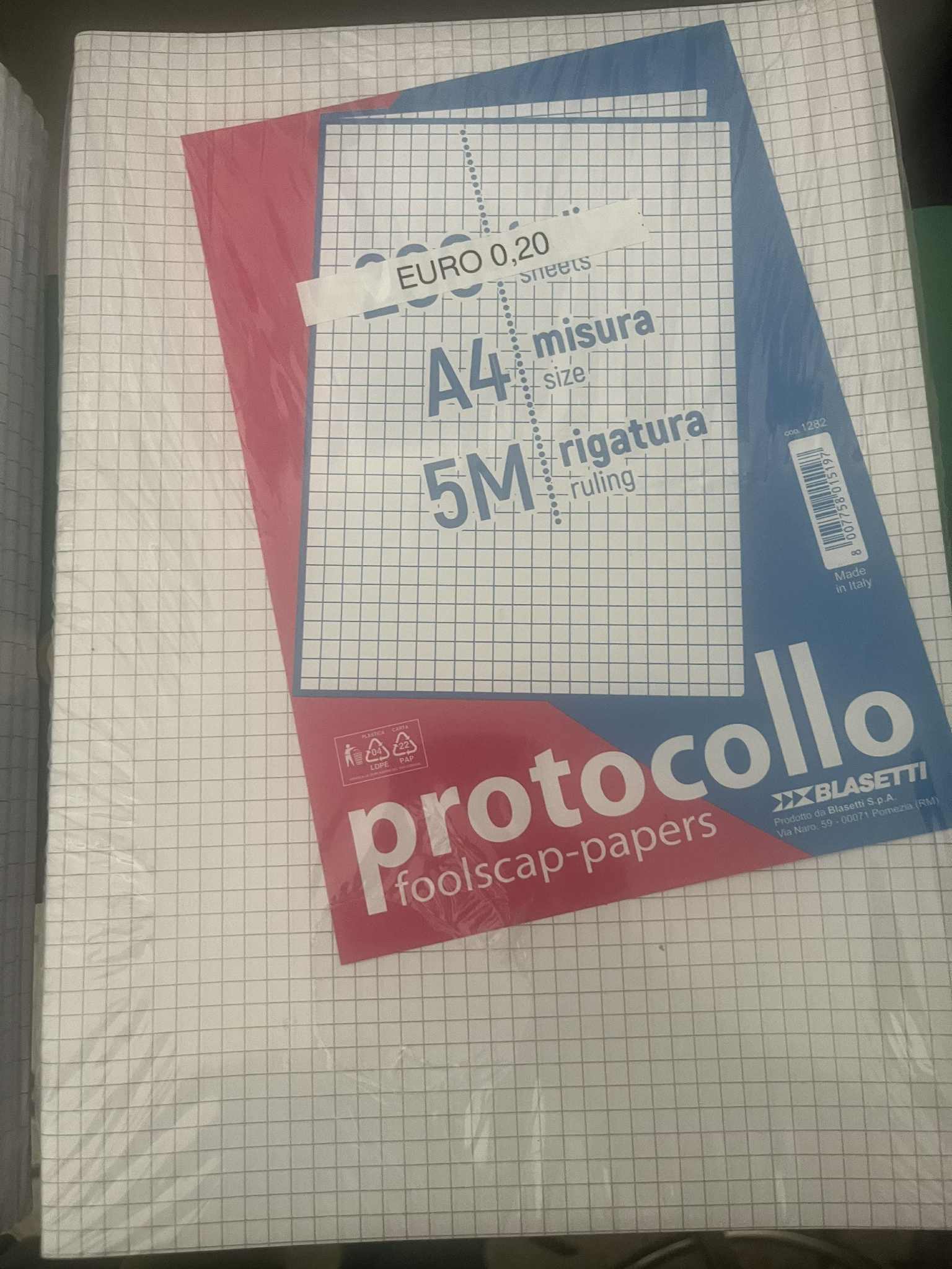Blasetti Protocollo Foolscap Papers