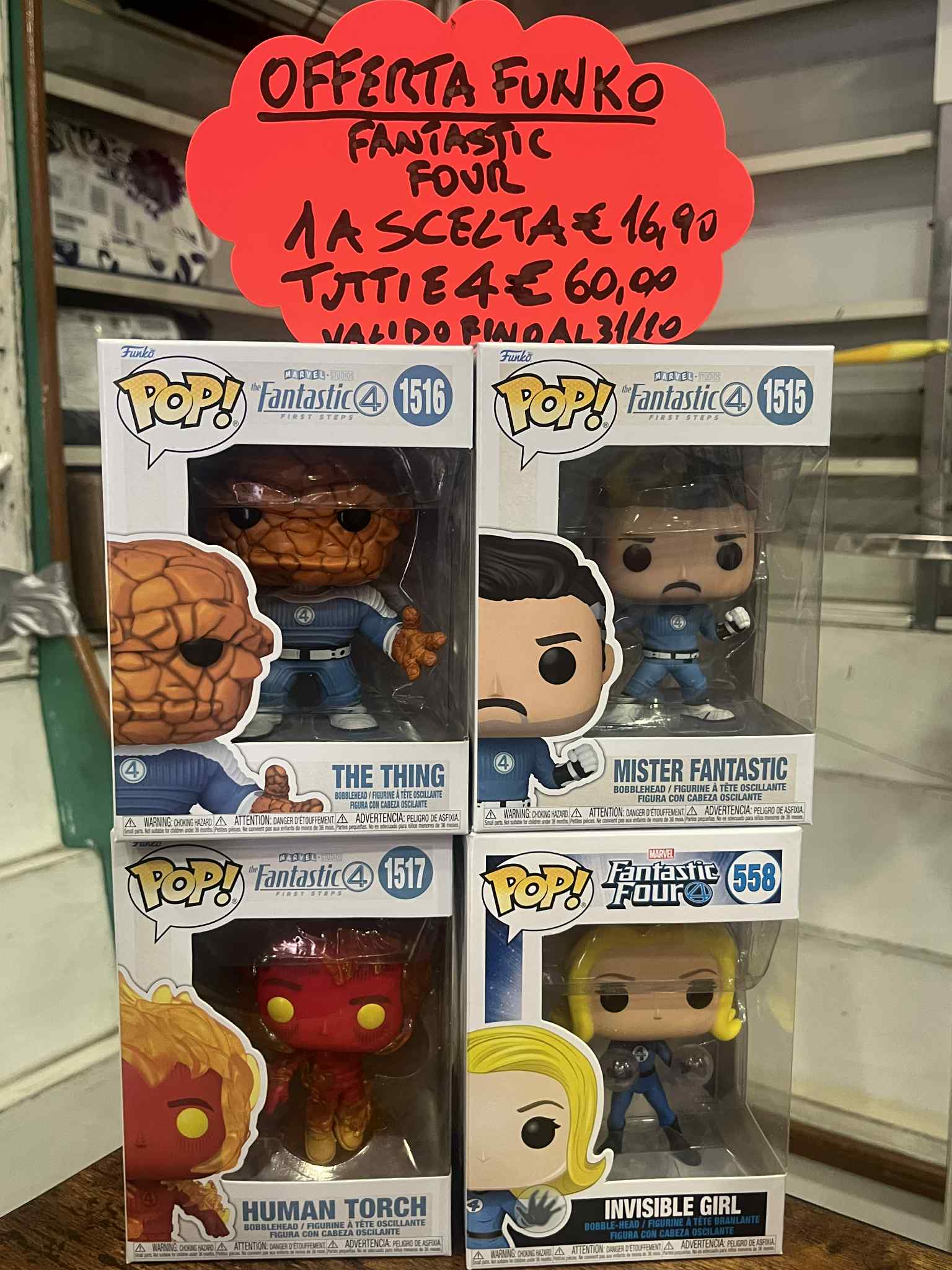 Funko Pop! Fantastic Four Collection