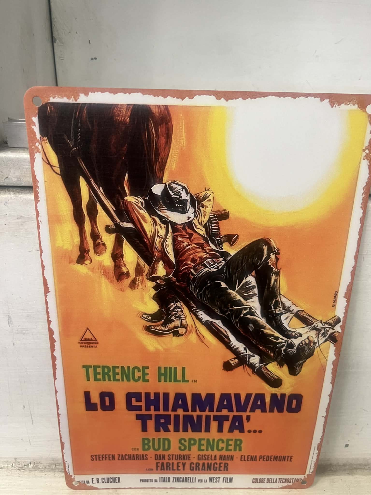 Targa Vintage Lo Chiamavano Trinità