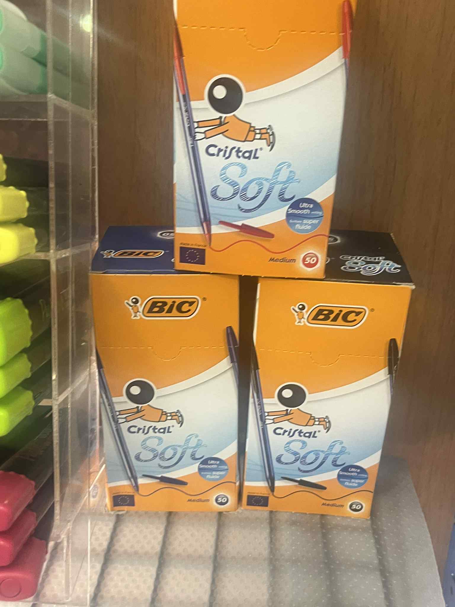 BIC Cristal Soft Ballpoint Pens