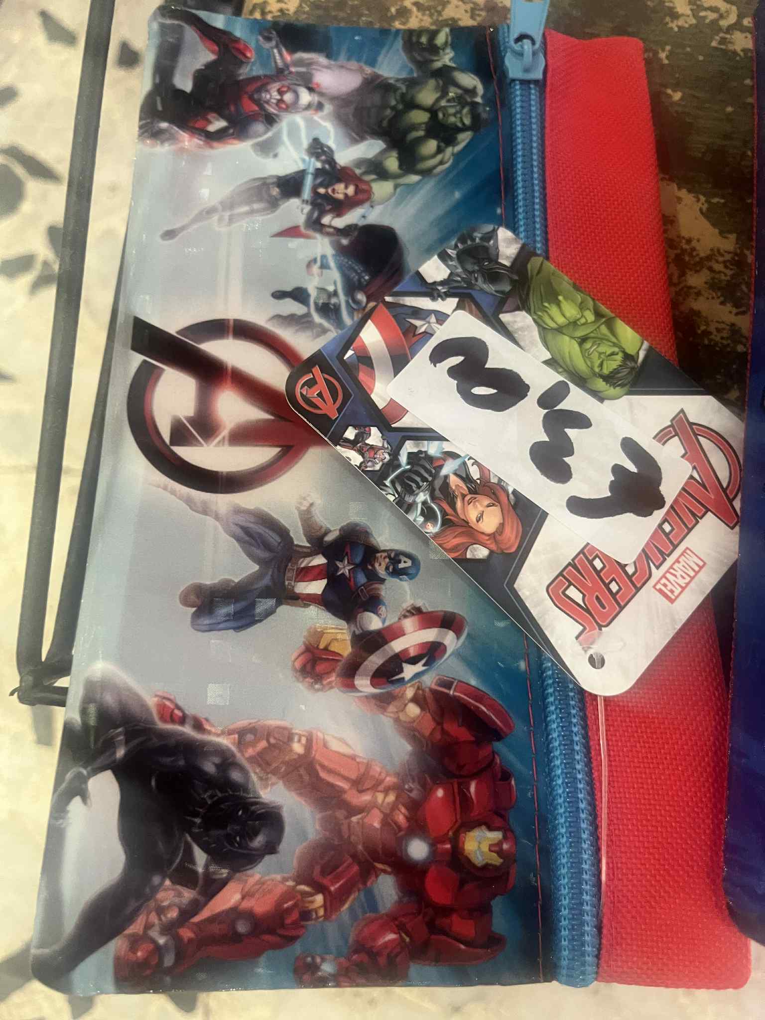 Avengers-themed pencil case