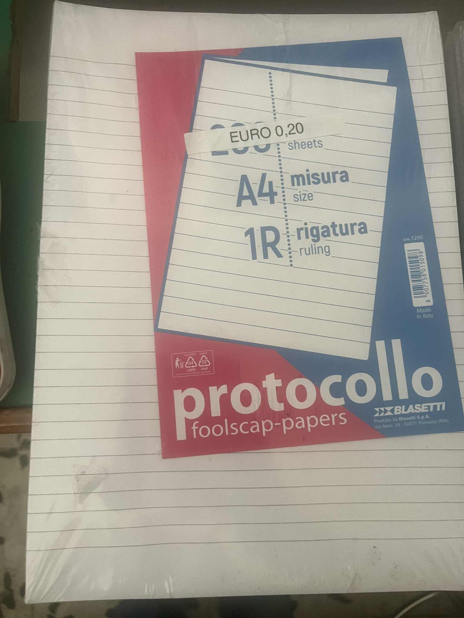 Protocoll Foolscap Papers A4