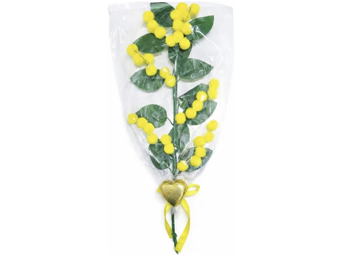 Ramo di mimosa artificiale