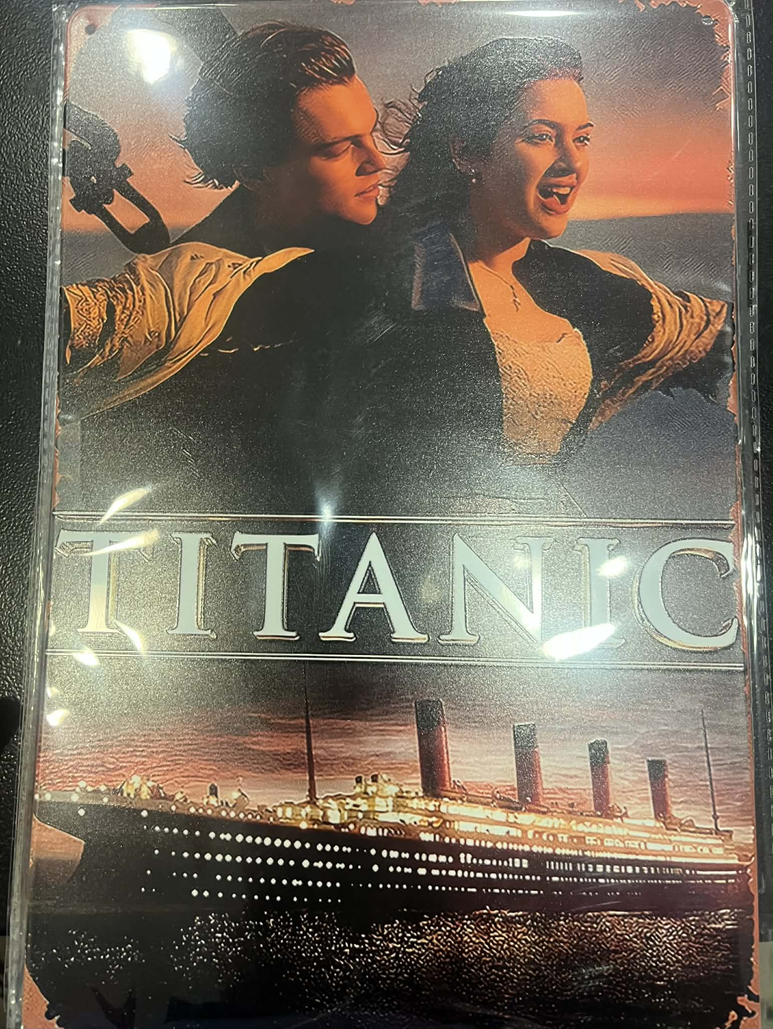 Titanic Movie Poster placca