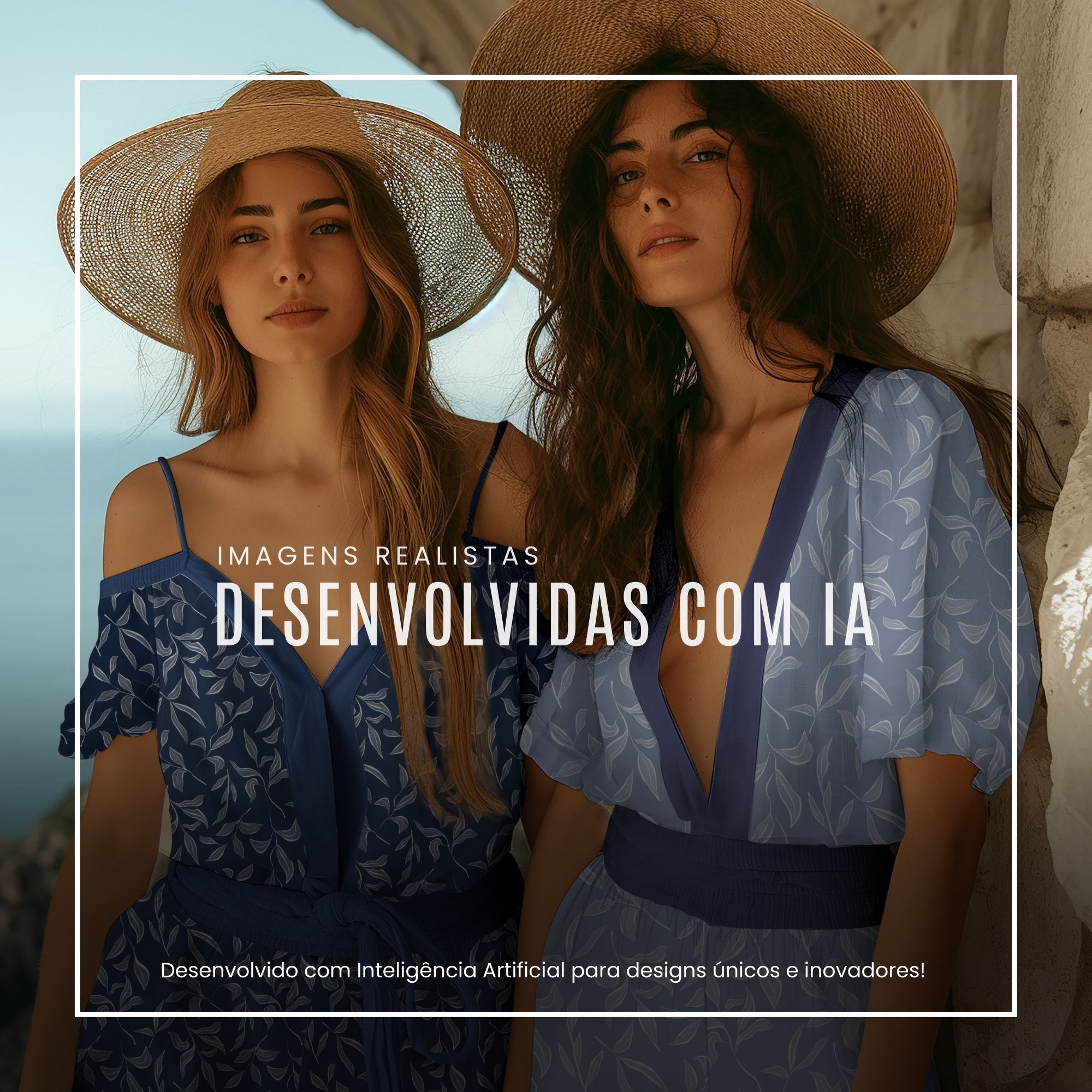 Pacote de mockups para estampas - Coleção Verão no Mediterrâneo
