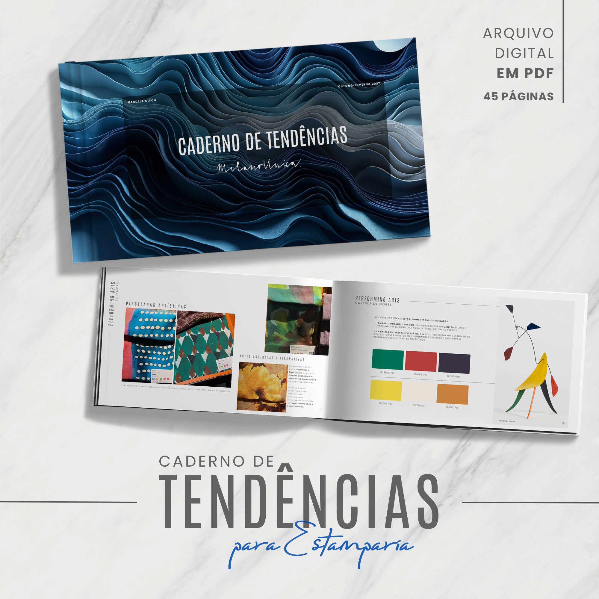 Caderno de Tendências para Estamparia - Milano Unica - Outono/Inverno 2027