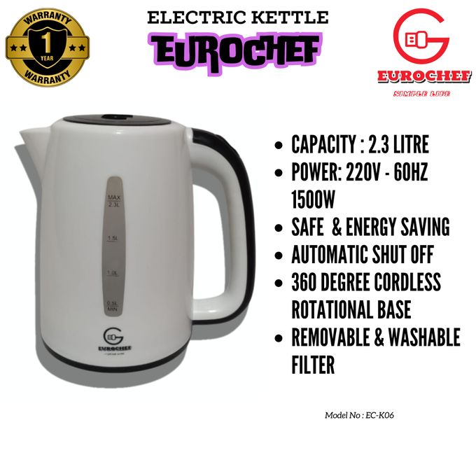 Eurochef Electric Kettle 2.3L