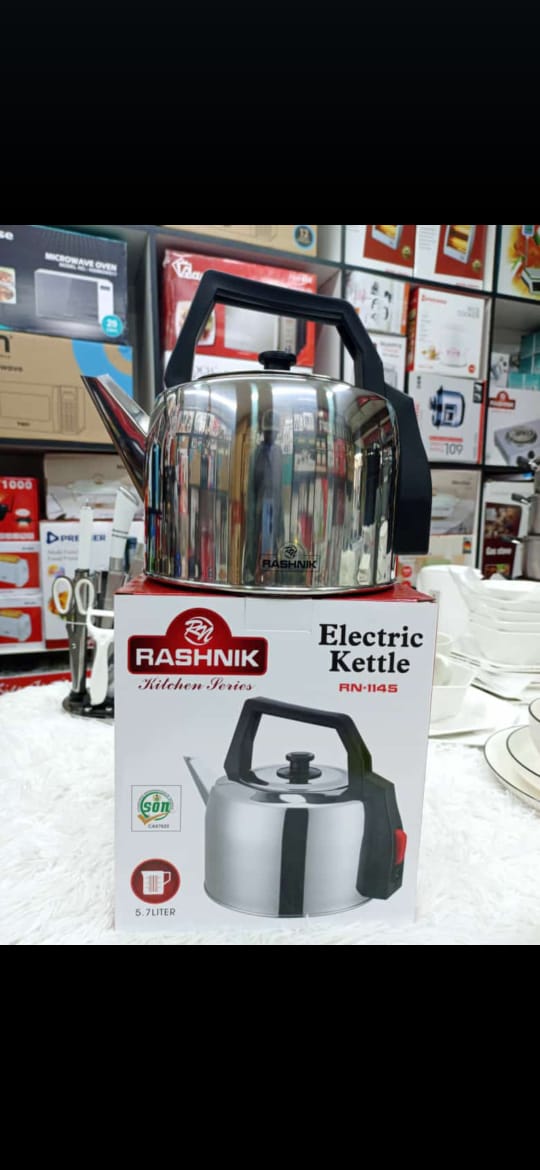 Rashnik Automatic STAINLESS STEEL Electric Kettle 5.7LTS