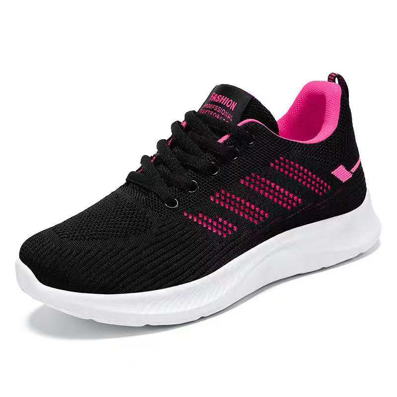 Black and Pink ladies sneakers