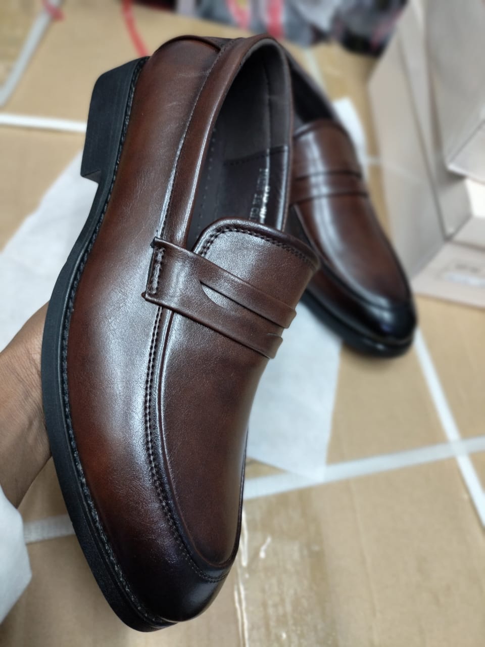 Men's Brown Leather official shoes