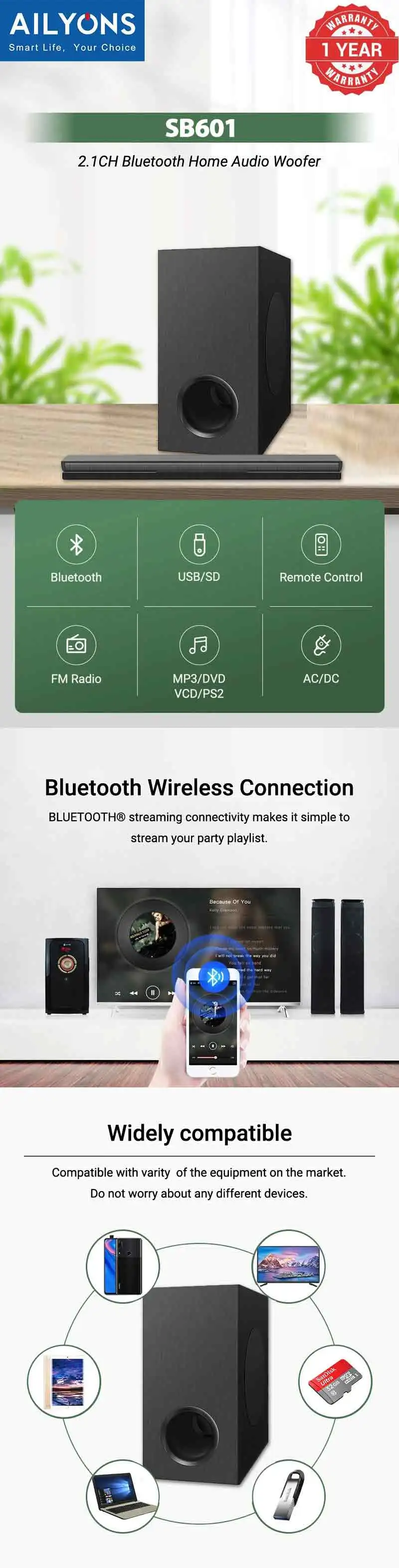 AILYONS Woofer SB 601